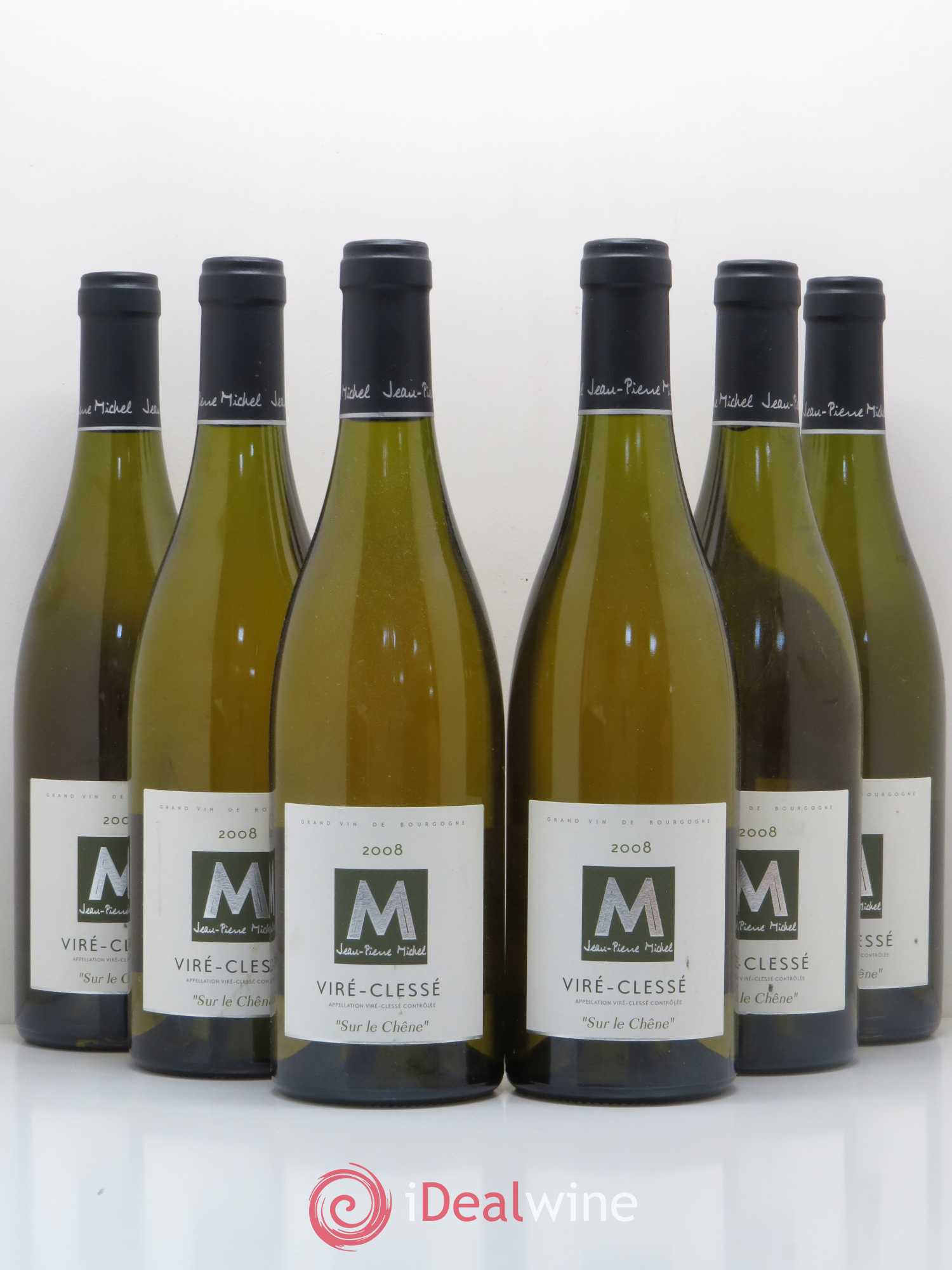 Viré-Clessé Sur le Chene Jean Pierre Michel (sans prix de réserve) 2008 - Lot de 6 bouteilles - 0
