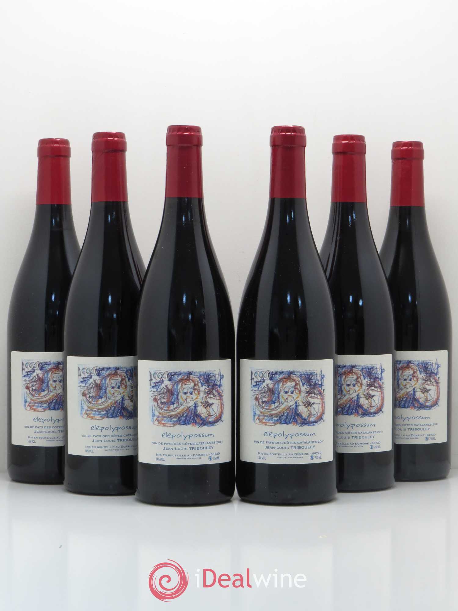 Côtes Catalanes (VDP des Côtes Catalanes) Tribouley Elepolypossum 2011 - Lot de 6 bouteilles - 0