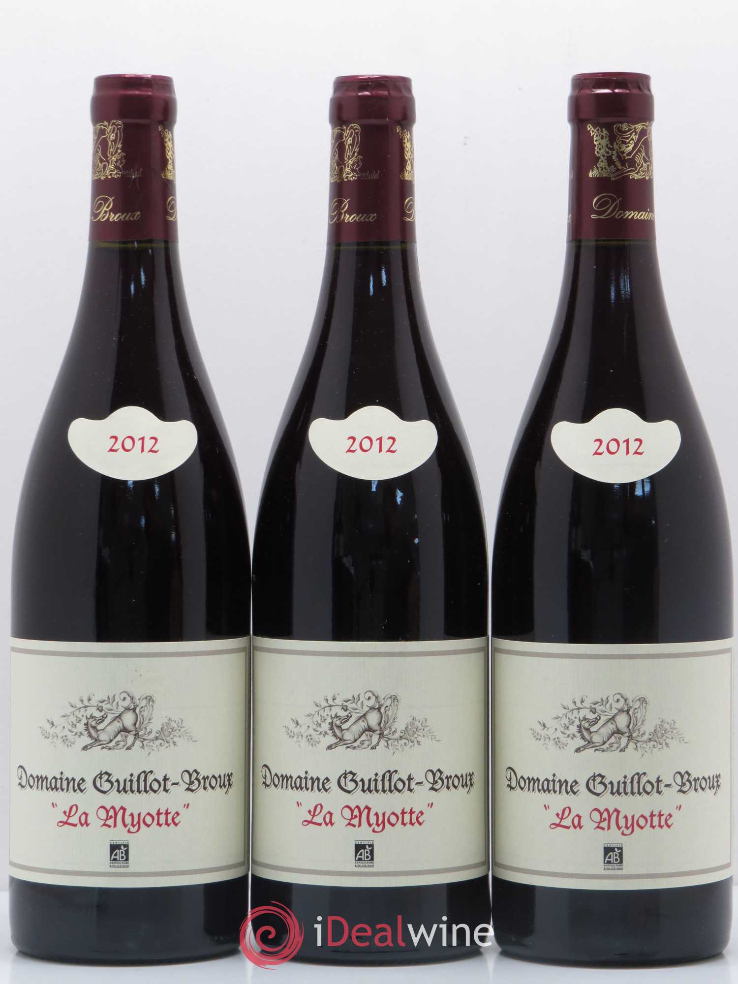Bourgogne La Myotte Domaine Guillot Broux 2012 - Posten von 12 Flaschen - 1