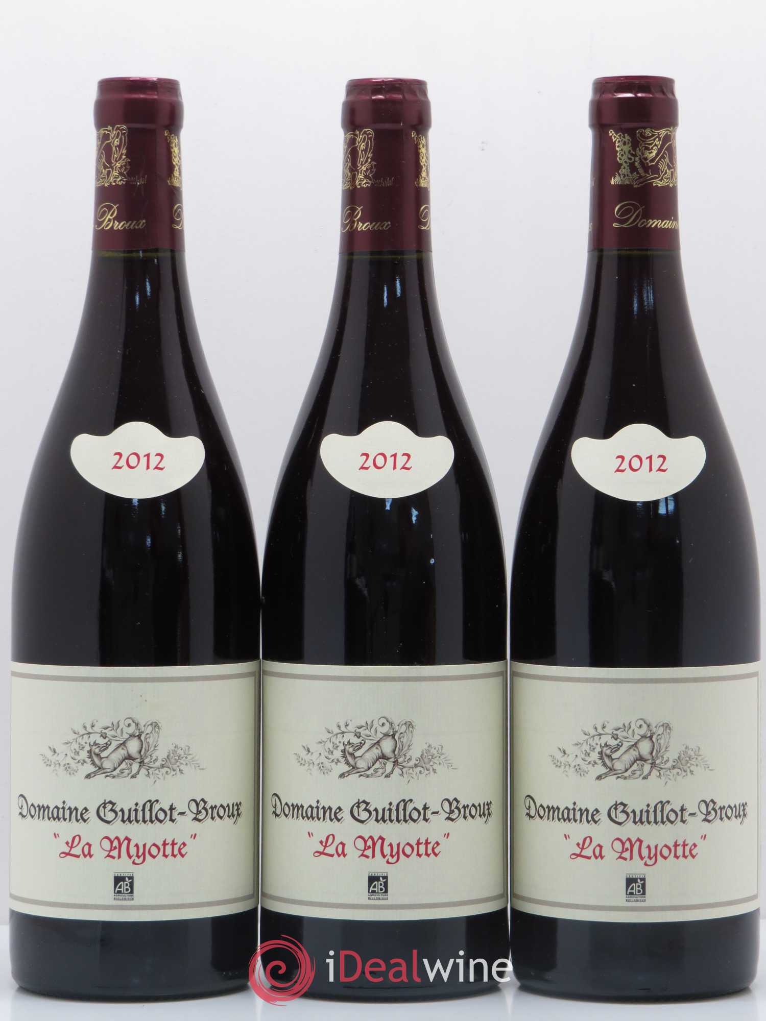 Bourgogne La Myotte Domaine Guillot Broux 2012 - Posten von 12 Flaschen - 3