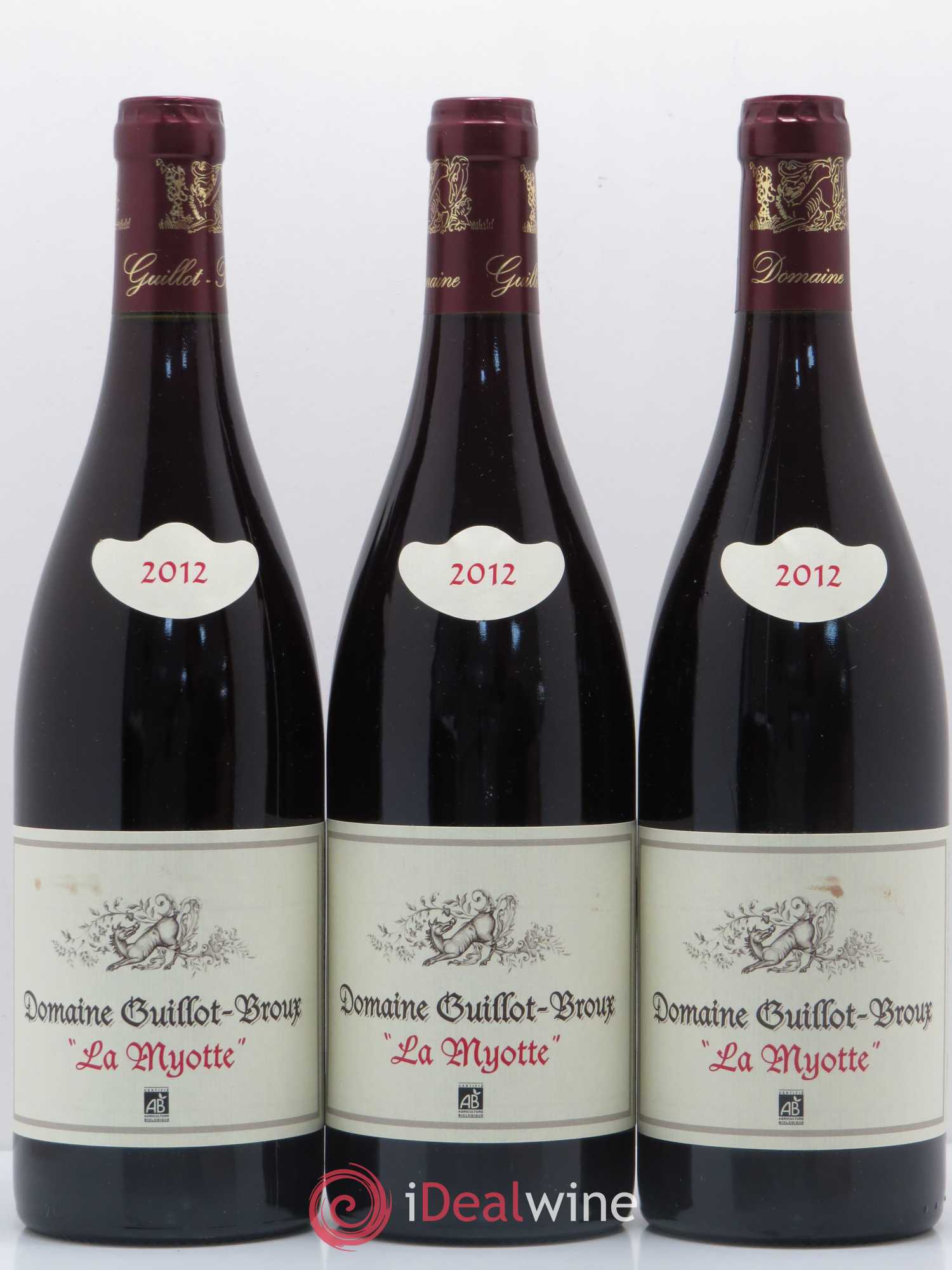 Bourgogne La Myotte Domaine Guillot Broux 2012 - Posten von 12 Flaschen - 4