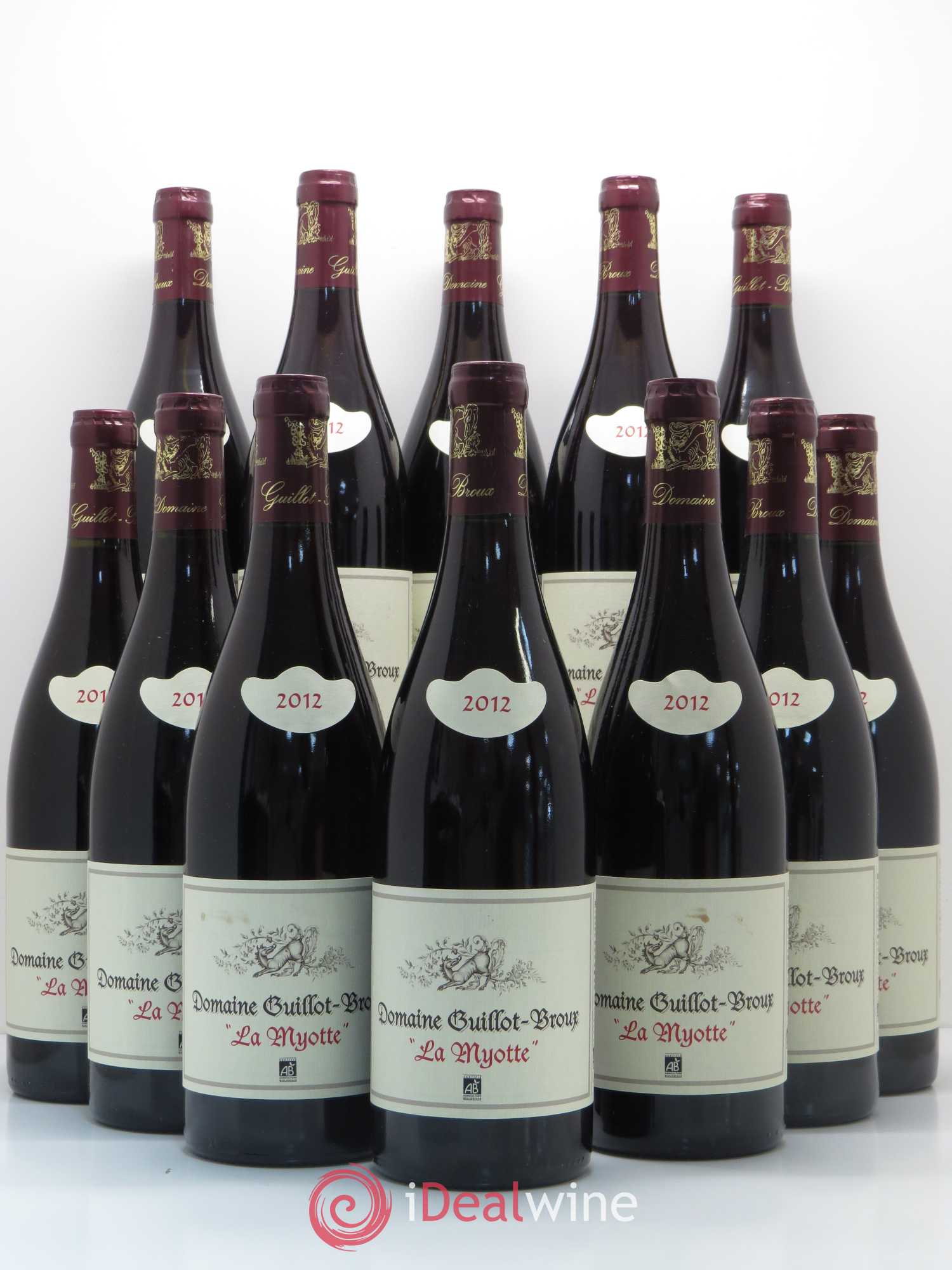 Bourgogne La Myotte Domaine Guillot Broux 2012 - Posten von 12 Flaschen - 0