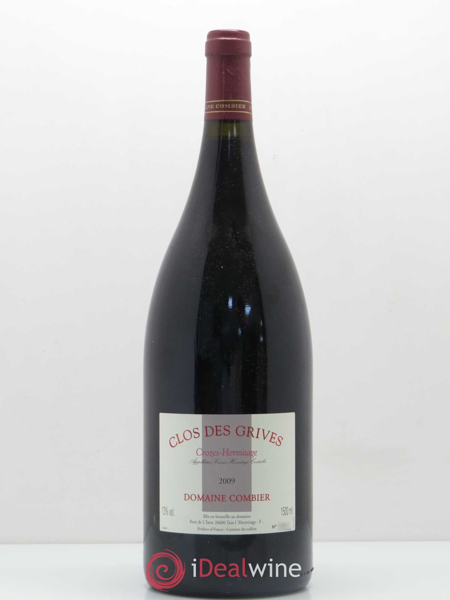 Crozes-Hermitage Clos des Grives Combier 2009 - Lot de 1 magnum - 0