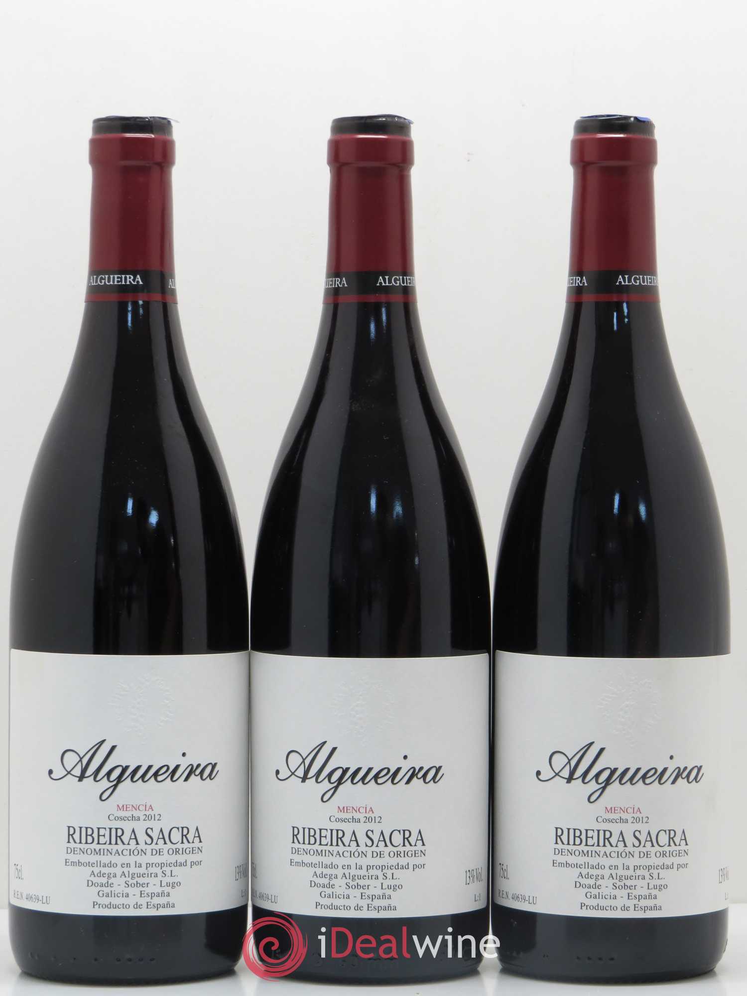 Espagne Algueira Mencia Rebeira Sacra 2012 - Posten von 3 Flaschen - 0