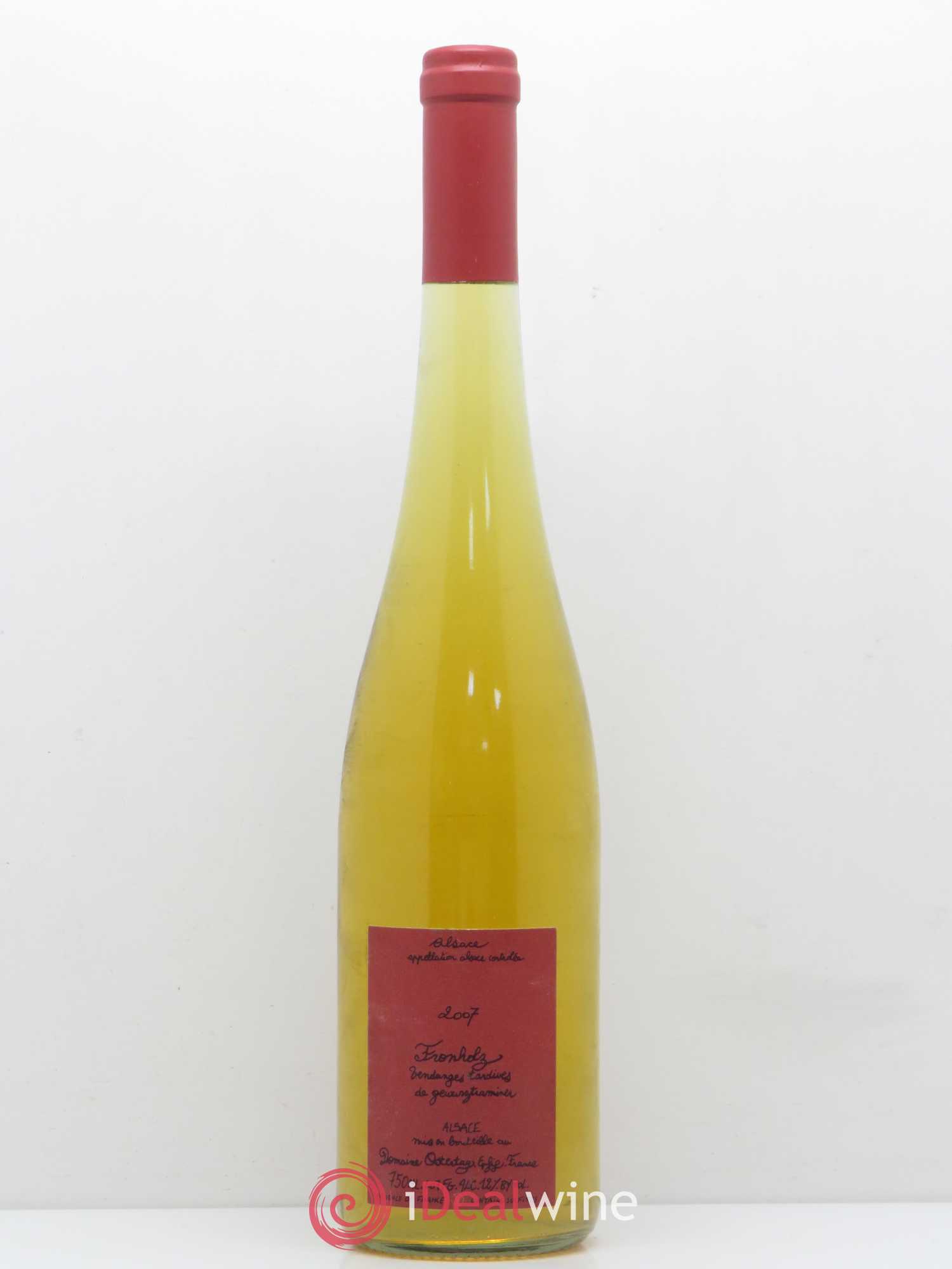 Gewurztraminer Fronholz Vendanges Tardives Domaine Ostertag 2007 - Posten von 1 Flasche - 0