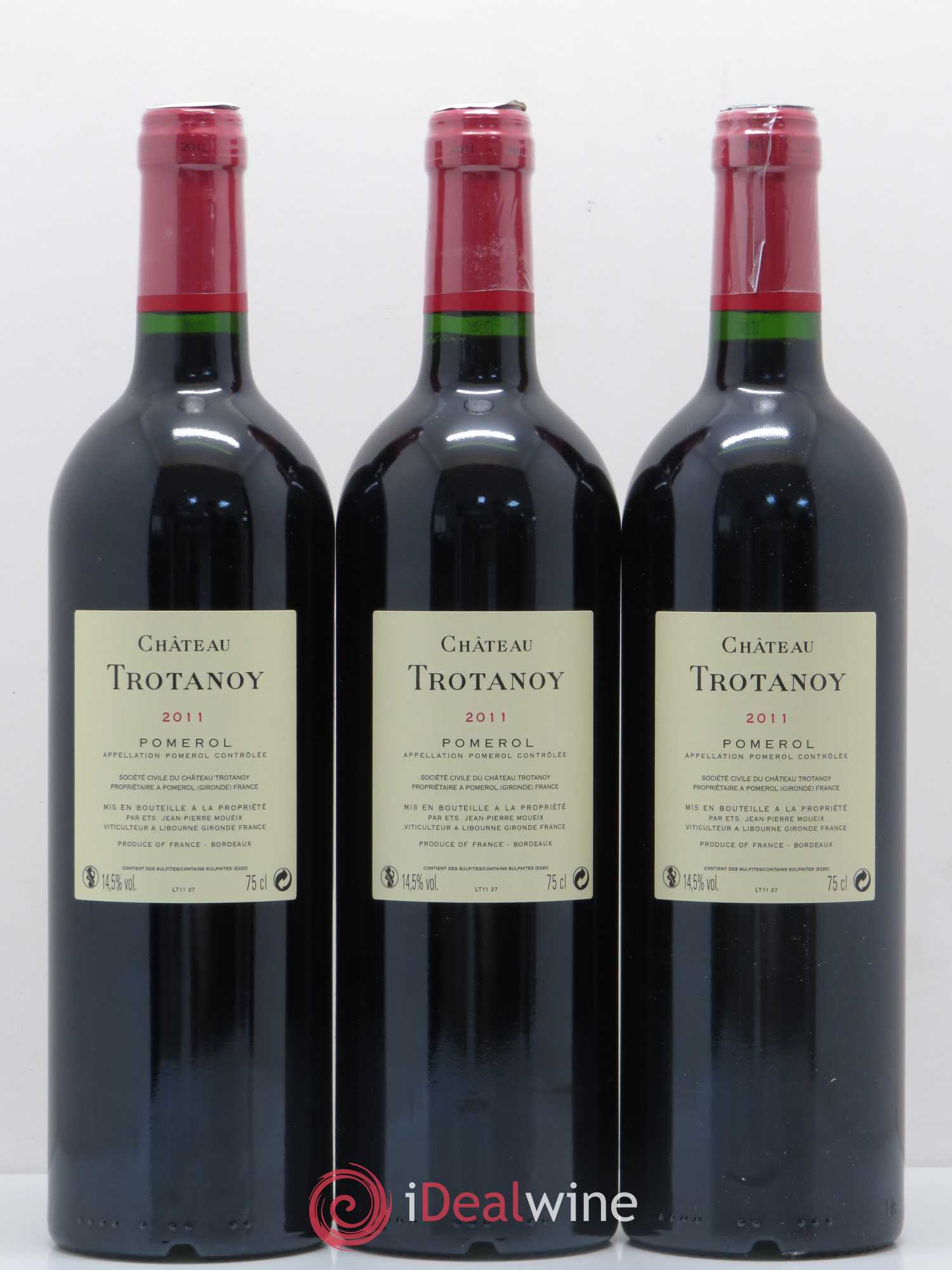 Château Trotanoy 2011 - Lot de 3 bouteilles - 1