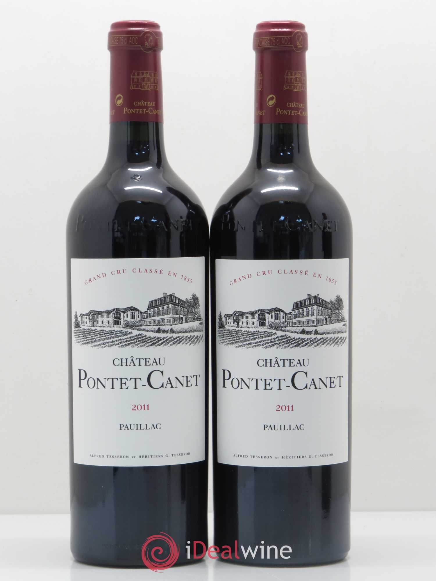 Château Pontet Canet 5ème Grand Cru Classé 2011 - Lot de 2 bouteilles - 0