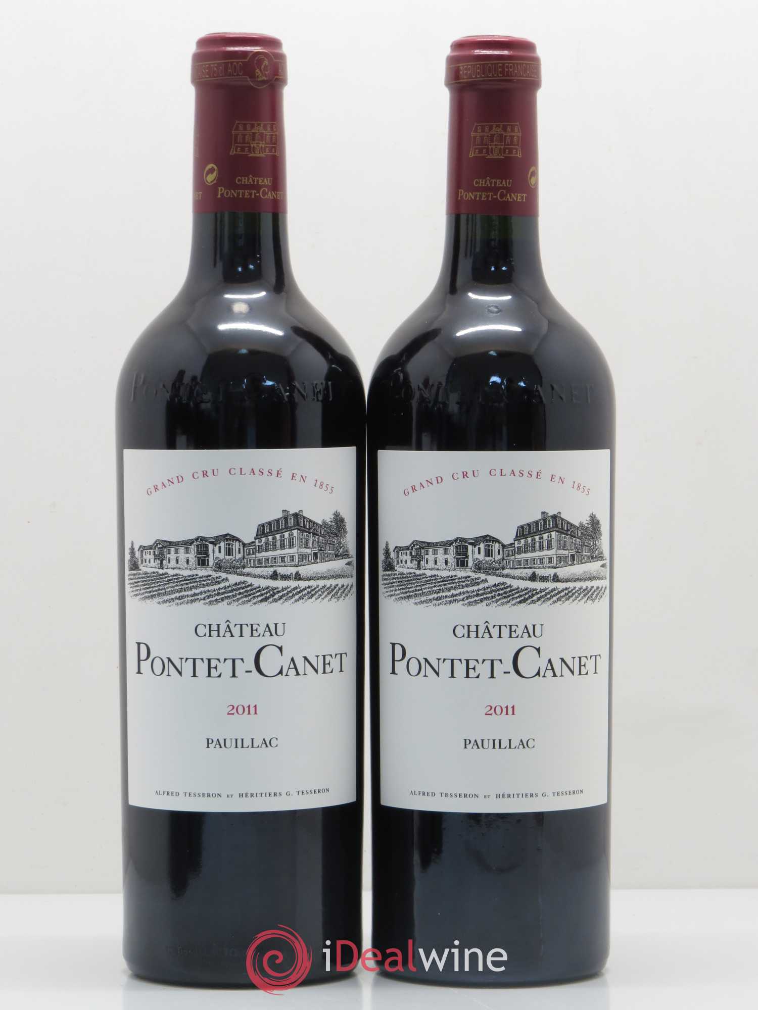 Château Pontet Canet 5ème Grand Cru Classé 2011 - Lot de 2 bouteilles - 0