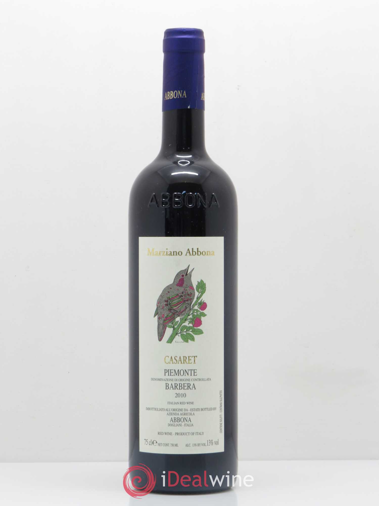 Italie Piemonte Barbera Marziano Abbona Casaret 2010 - Posten von 1 Flasche - 0