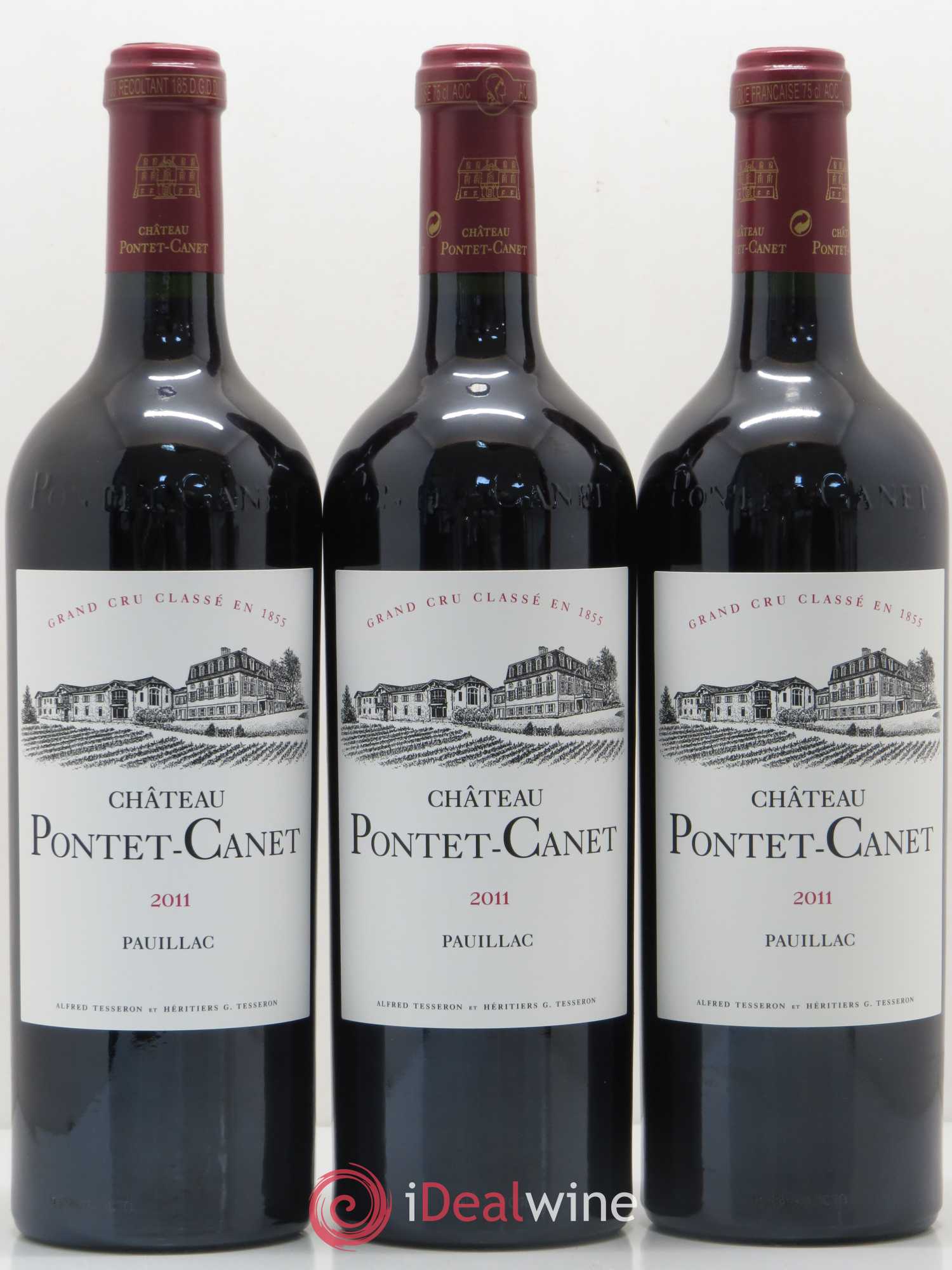 Château Pontet Canet 5ème Grand Cru Classé 2011 - Lot de 6 bouteilles - 1