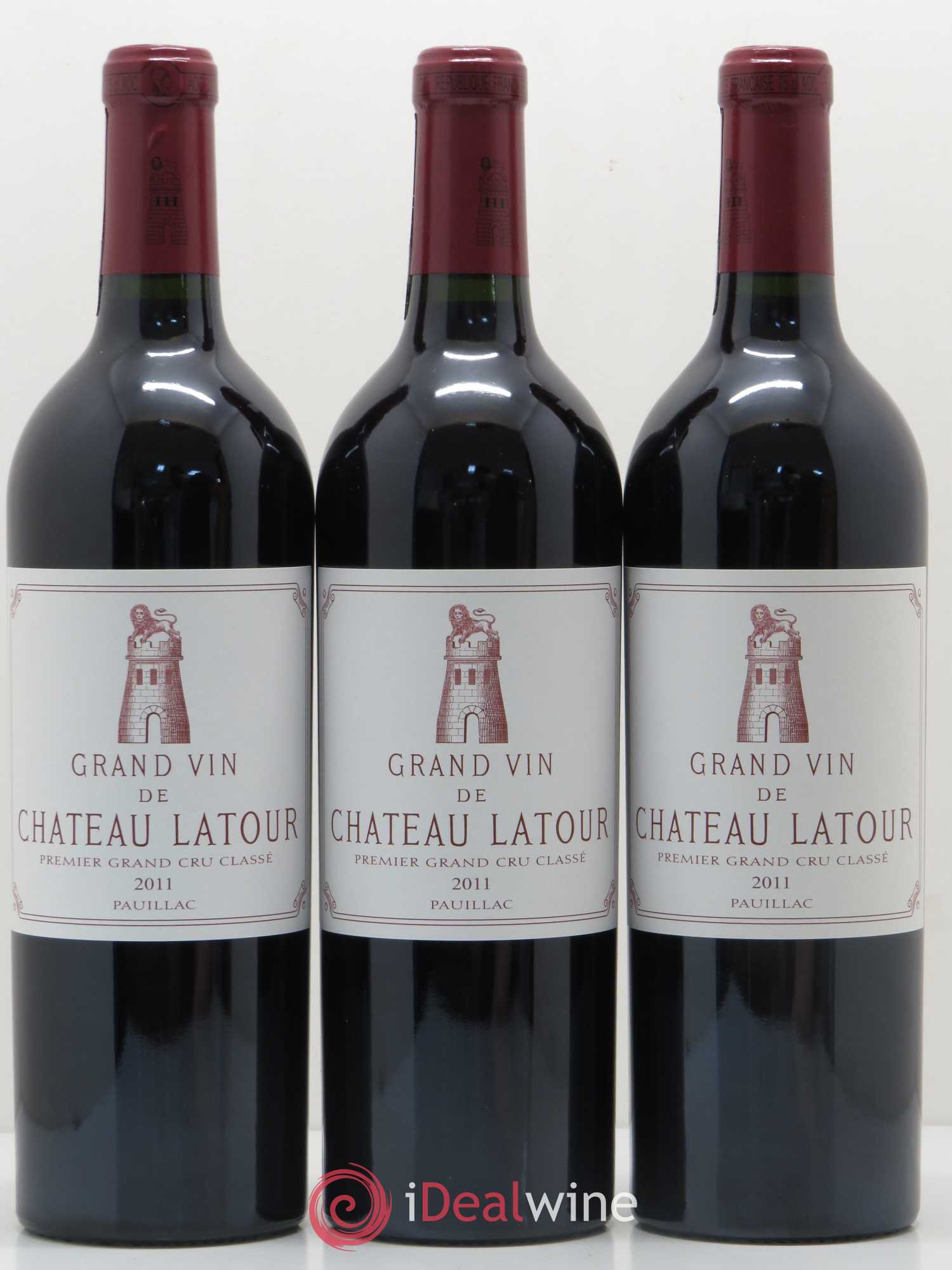 Château Latour 1er Grand Cru Classé 2011 - Lot de 3 bouteilles - 0