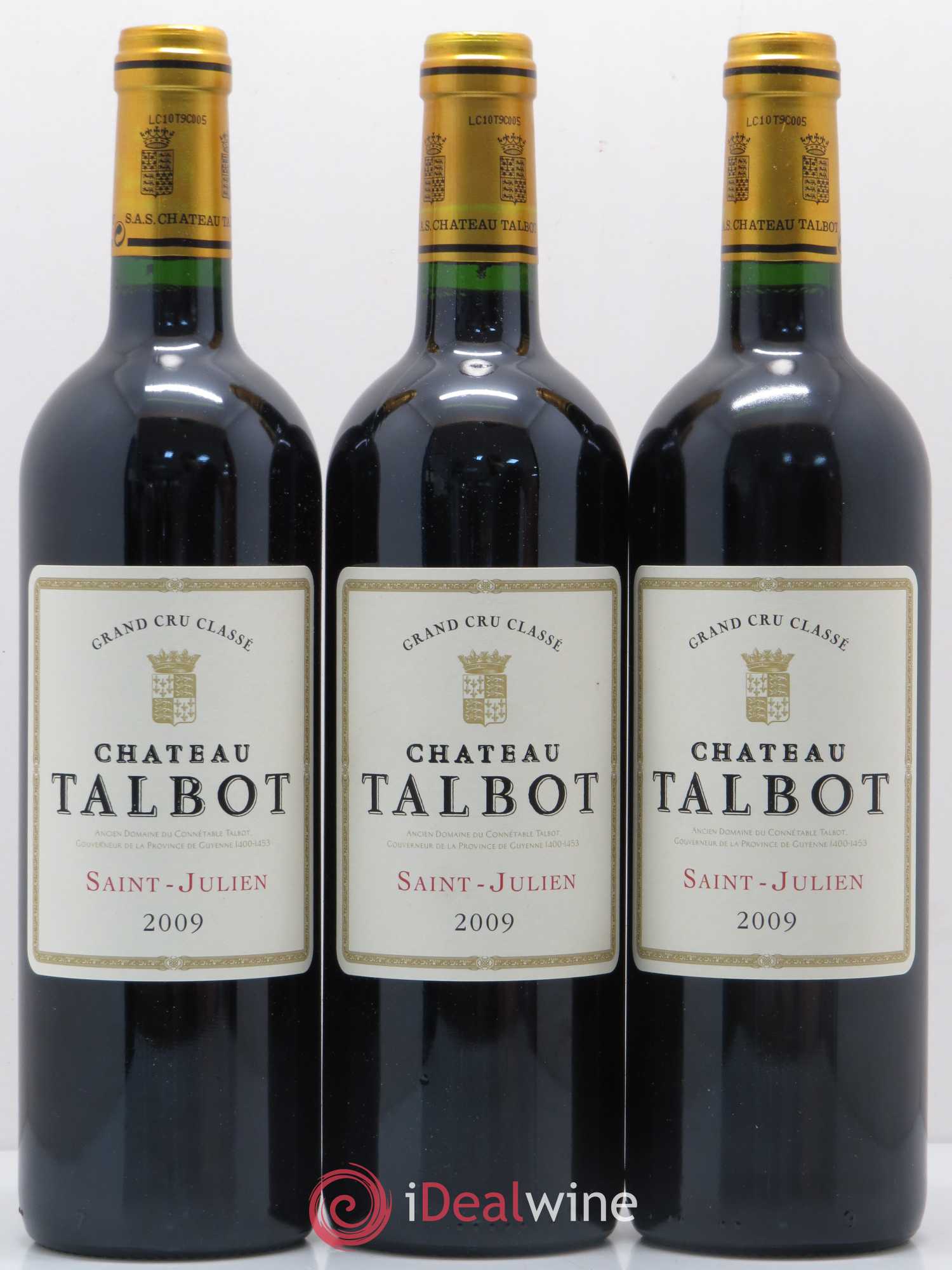 Château Talbot 4ème Grand Cru Classé 2009 - Lot de 6 bouteilles - 1