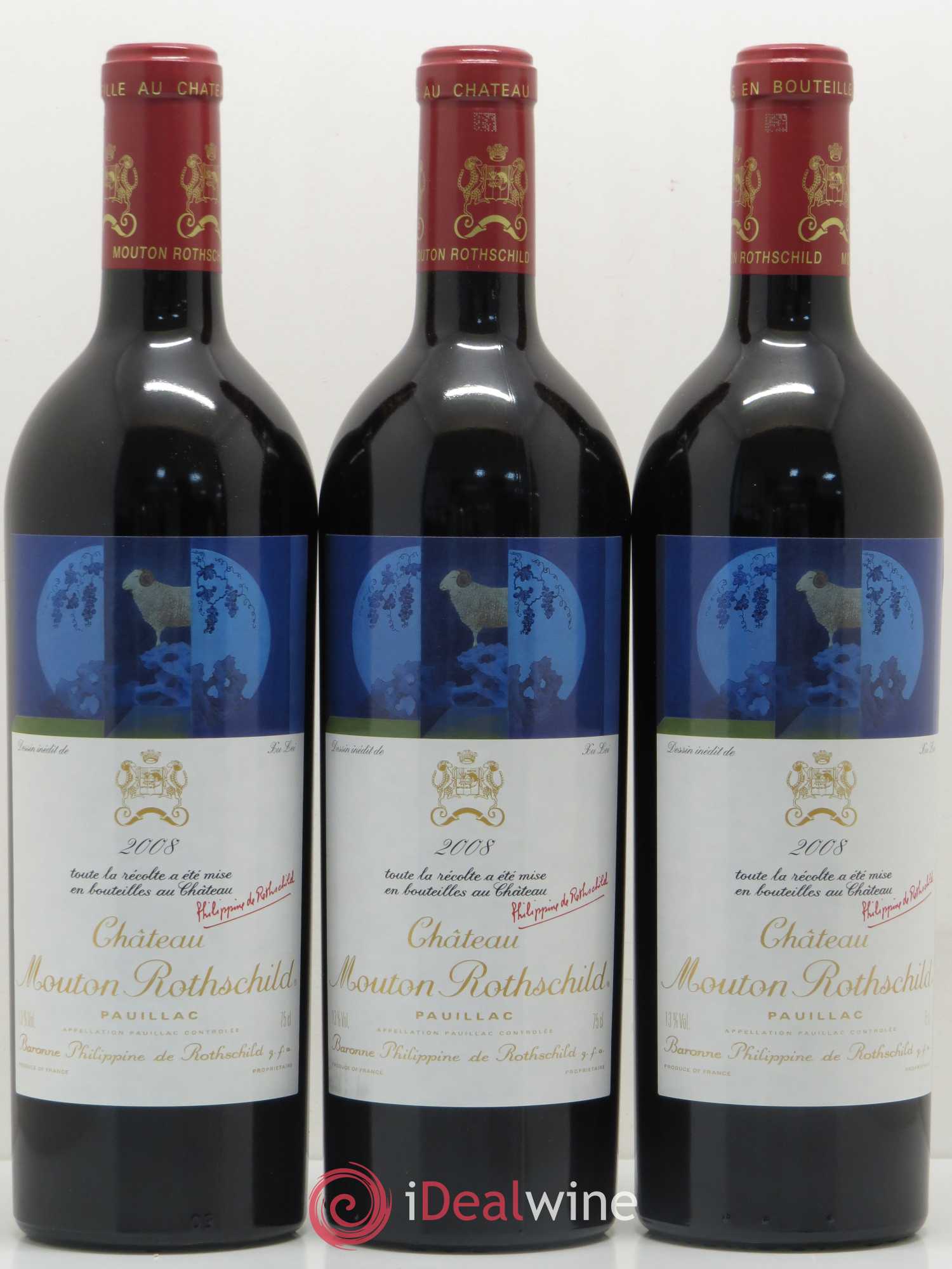 Château Mouton Rothschild 1er Grand Cru Classé 2008 - Lot de 6 bouteilles - 3
