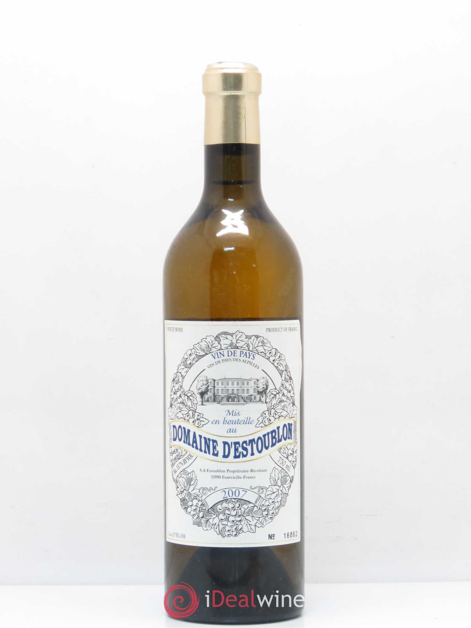 Alpilles Château d'Estoublon 2007 - Lot de 1 bouteille - 0
