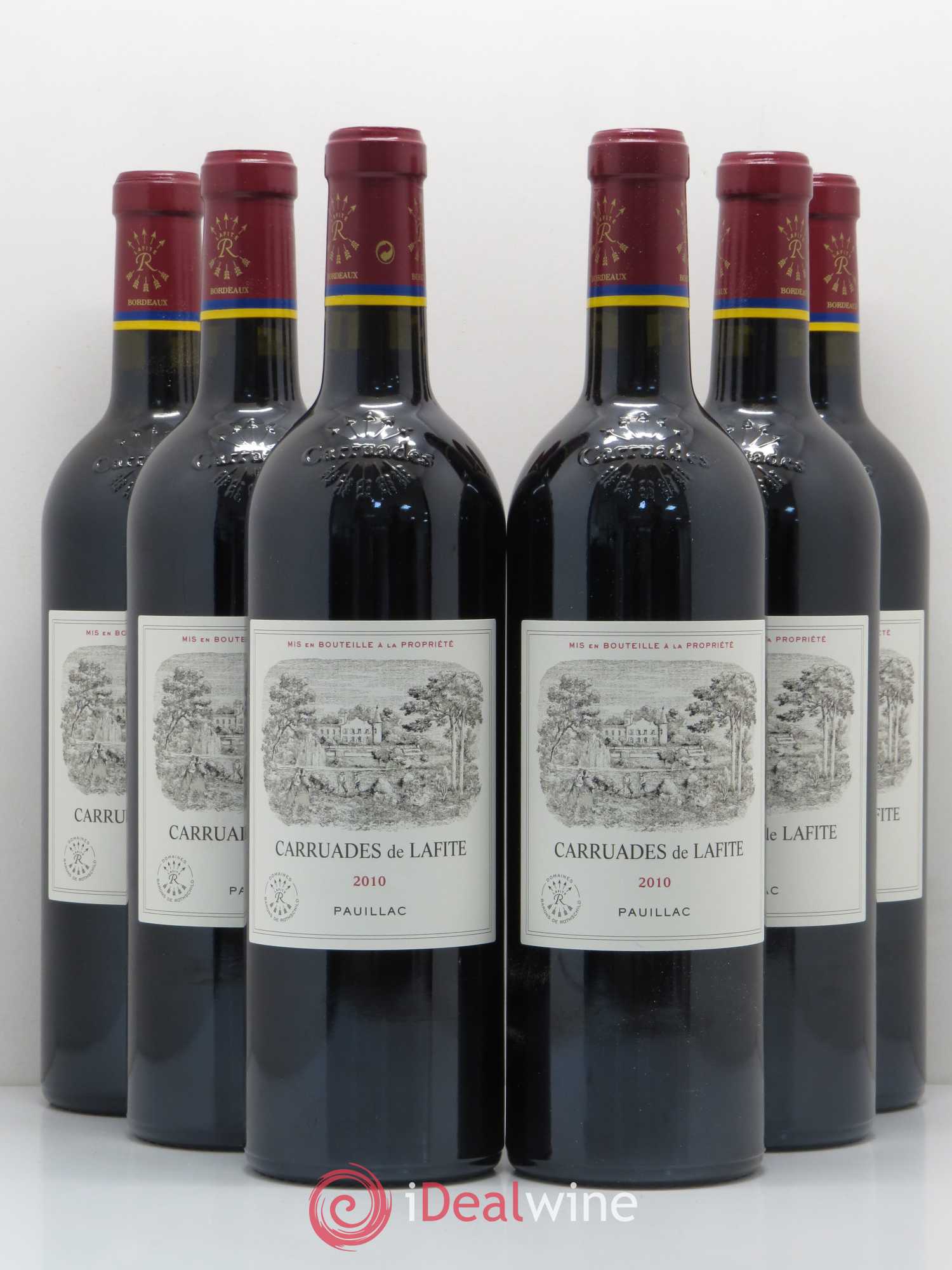 Carruades de Lafite Rothschild Second Vin 2010 - Lot de 6 bouteilles - 0