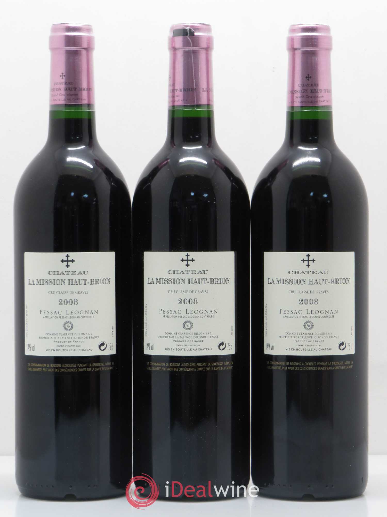 Château la Mission Haut-Brion Cru Classé de Graves 2008 - Lot de 12 bouteilles - 4