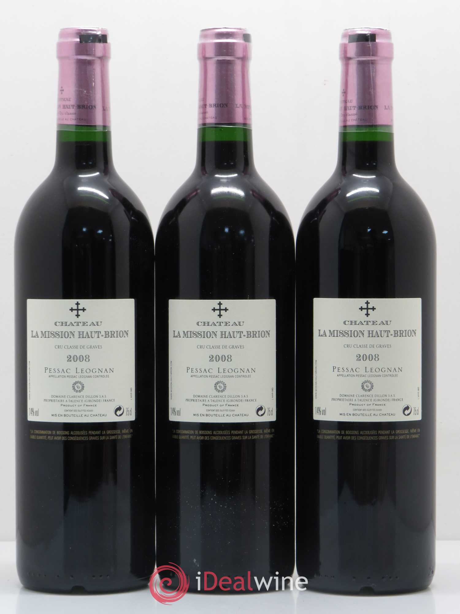 Château la Mission Haut-Brion Cru Classé de Graves 2008 - Lot de 12 bouteilles - 8