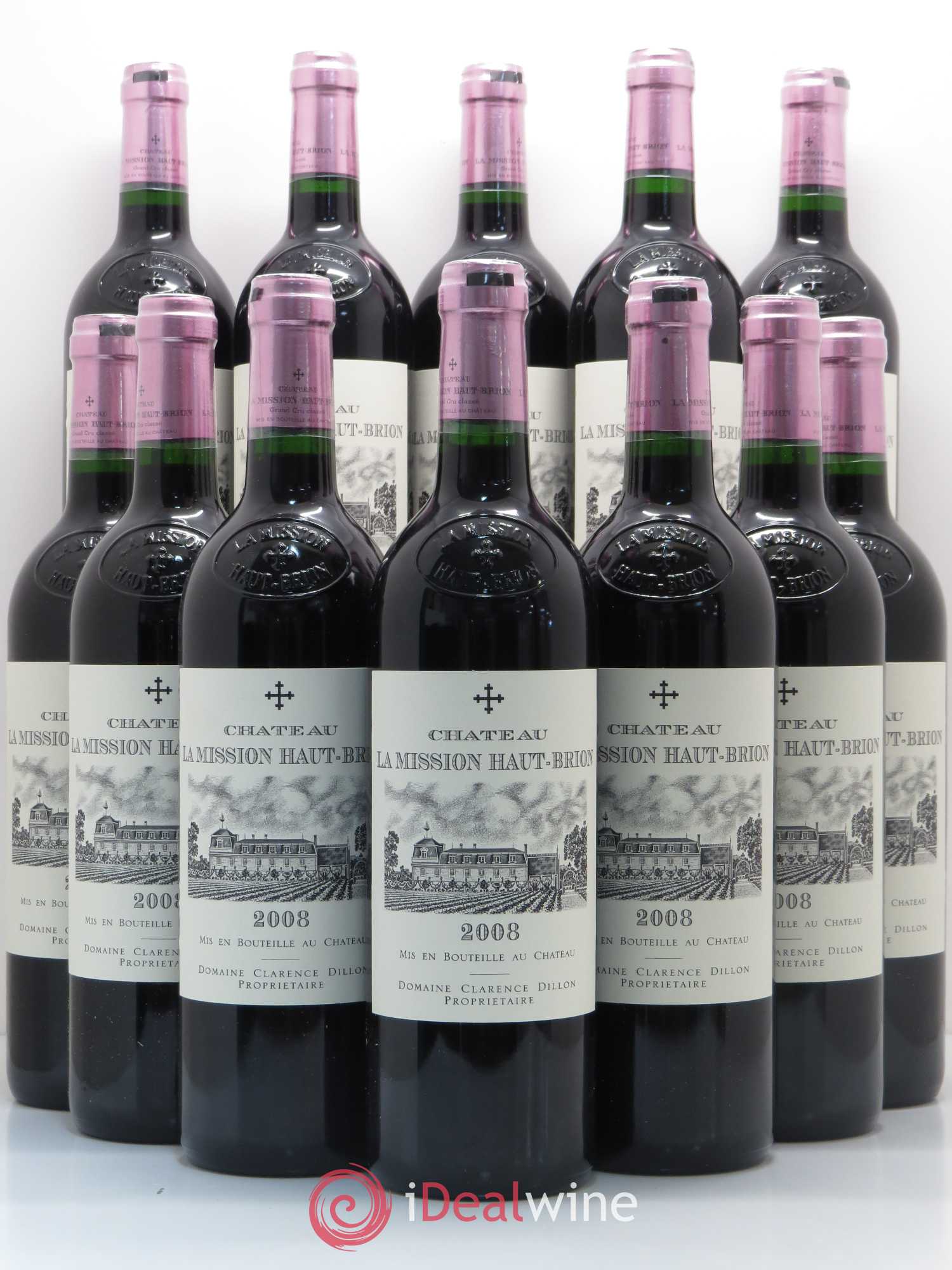 Château la Mission Haut-Brion Cru Classé de Graves 2008 - Lot de 12 bouteilles - 0