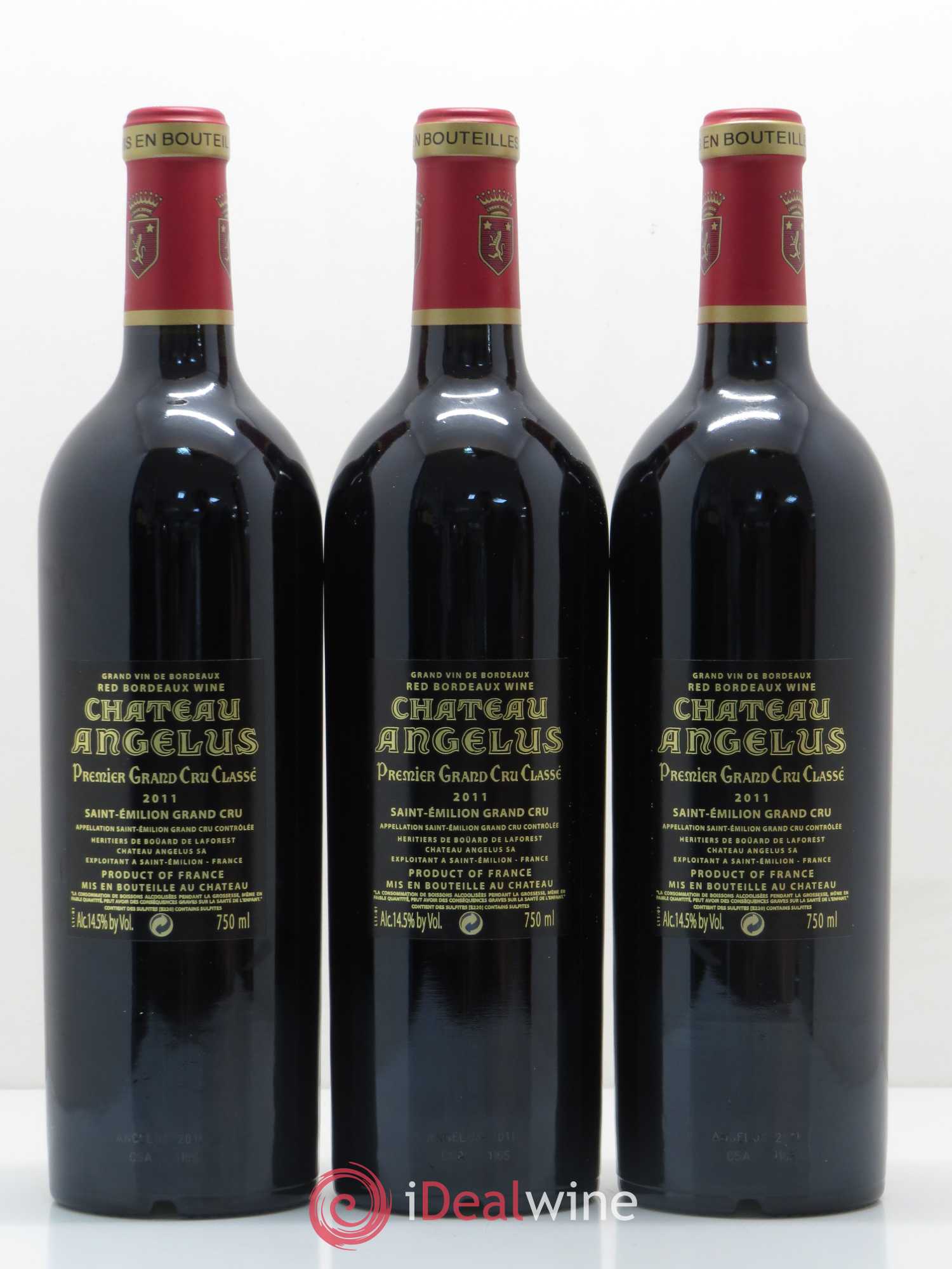Château Angélus 1er Grand Cru Classé A 2011 - Lot de 12 bouteilles - 2