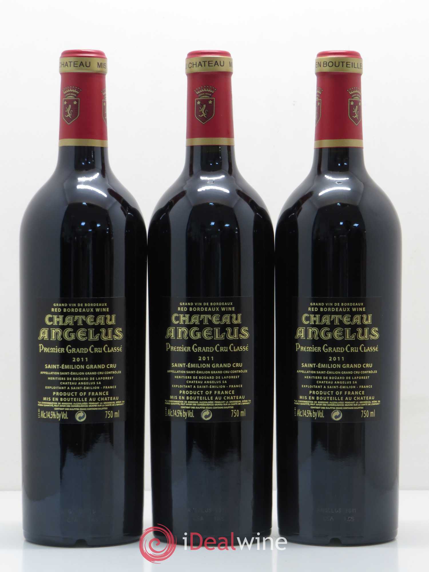 Château Angélus 1er Grand Cru Classé A 2011 - Lot de 12 bouteilles - 6