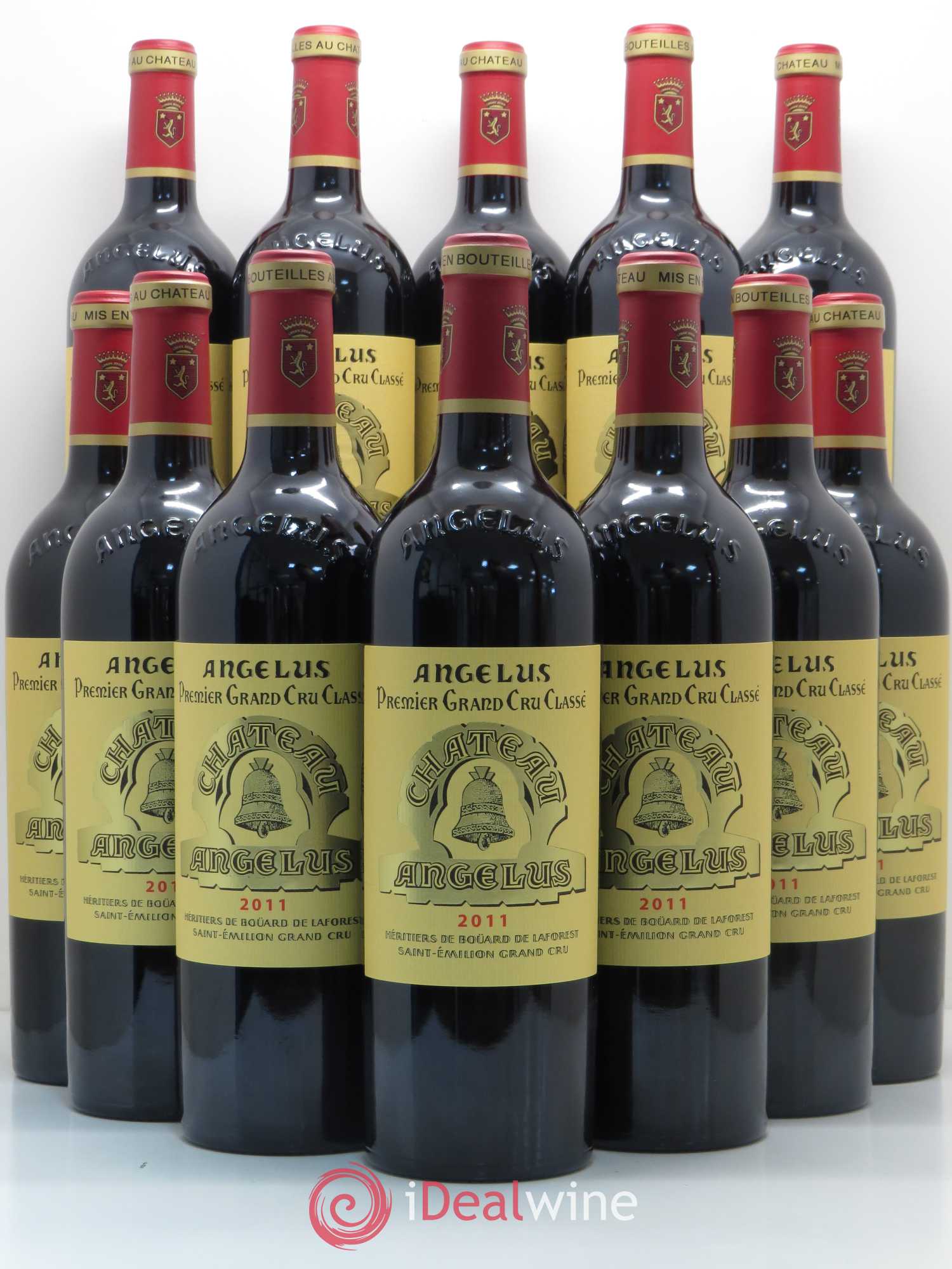 Château Angélus 1er Grand Cru Classé A 2011 - Lot de 12 bouteilles - 0
