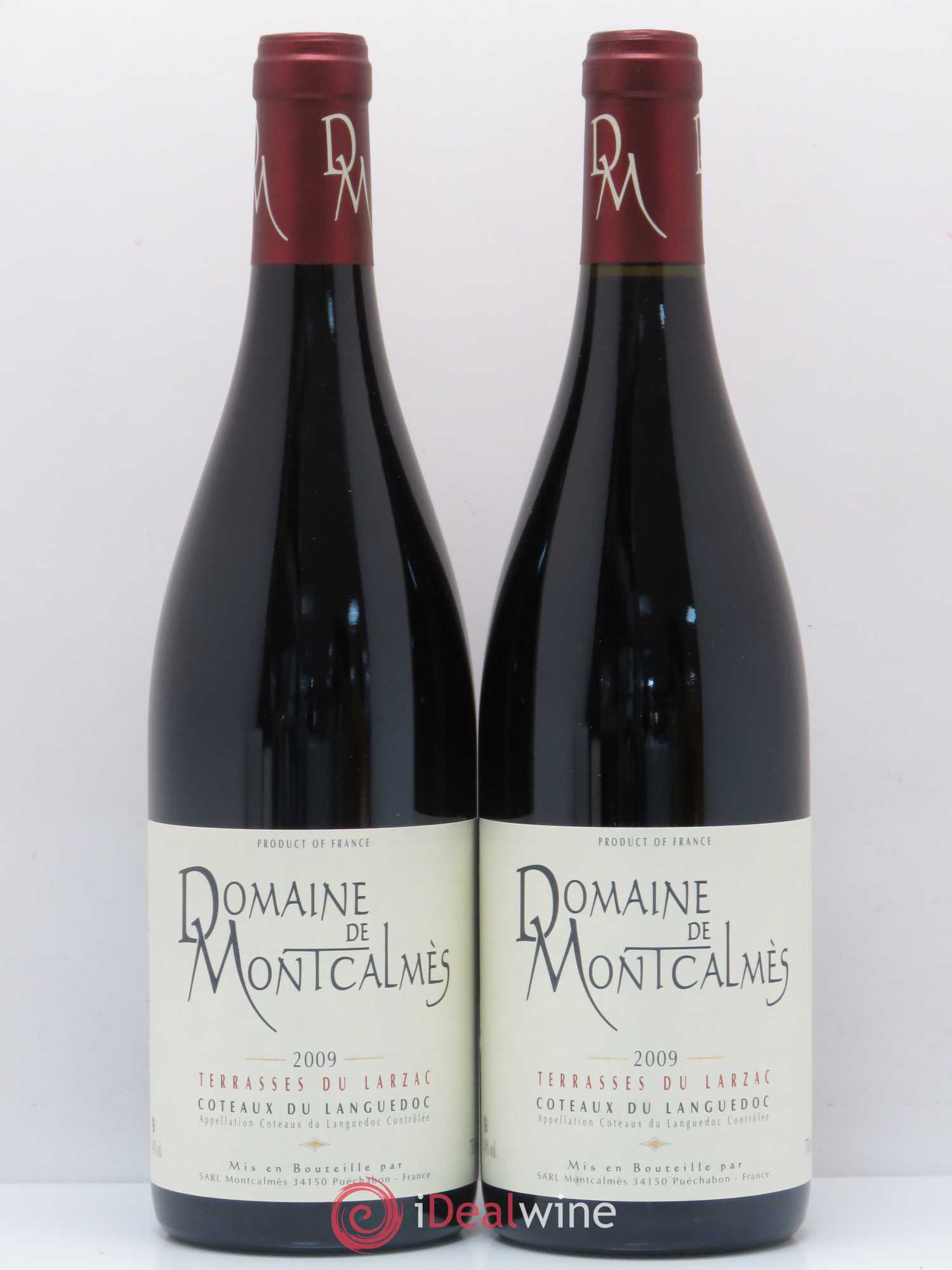 Terrasses du Larzac Domaine de Montcalmès Frédéric Pourtalié 2009 - Lot de 2 bouteilles - 0