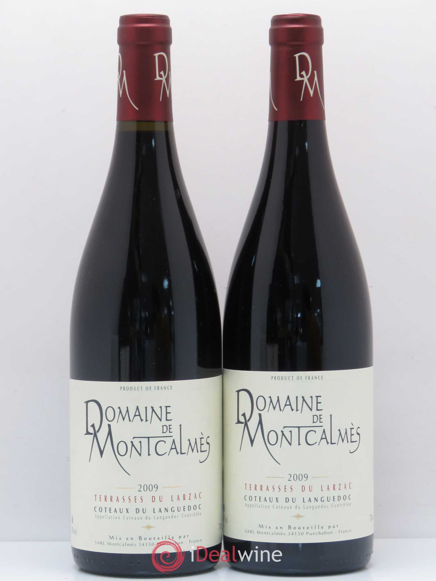 Terrasses du Larzac Domaine de Montcalmès Frédéric Pourtalié 2009 - Lot de 2 bouteilles - 0