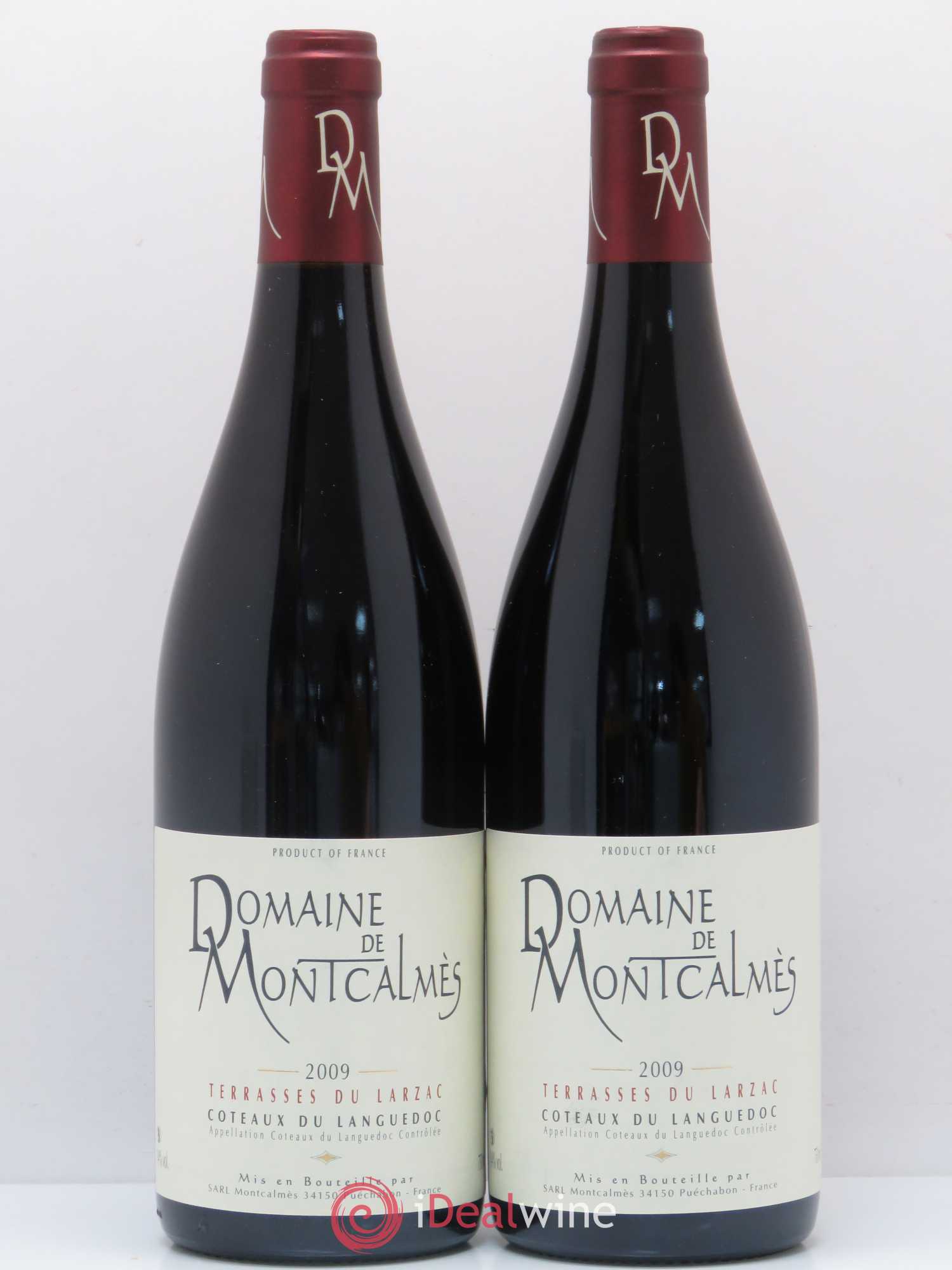 Terrasses du Larzac Domaine de Montcalmès Frédéric Pourtalié 2009 - Lot de 2 bouteilles - 0