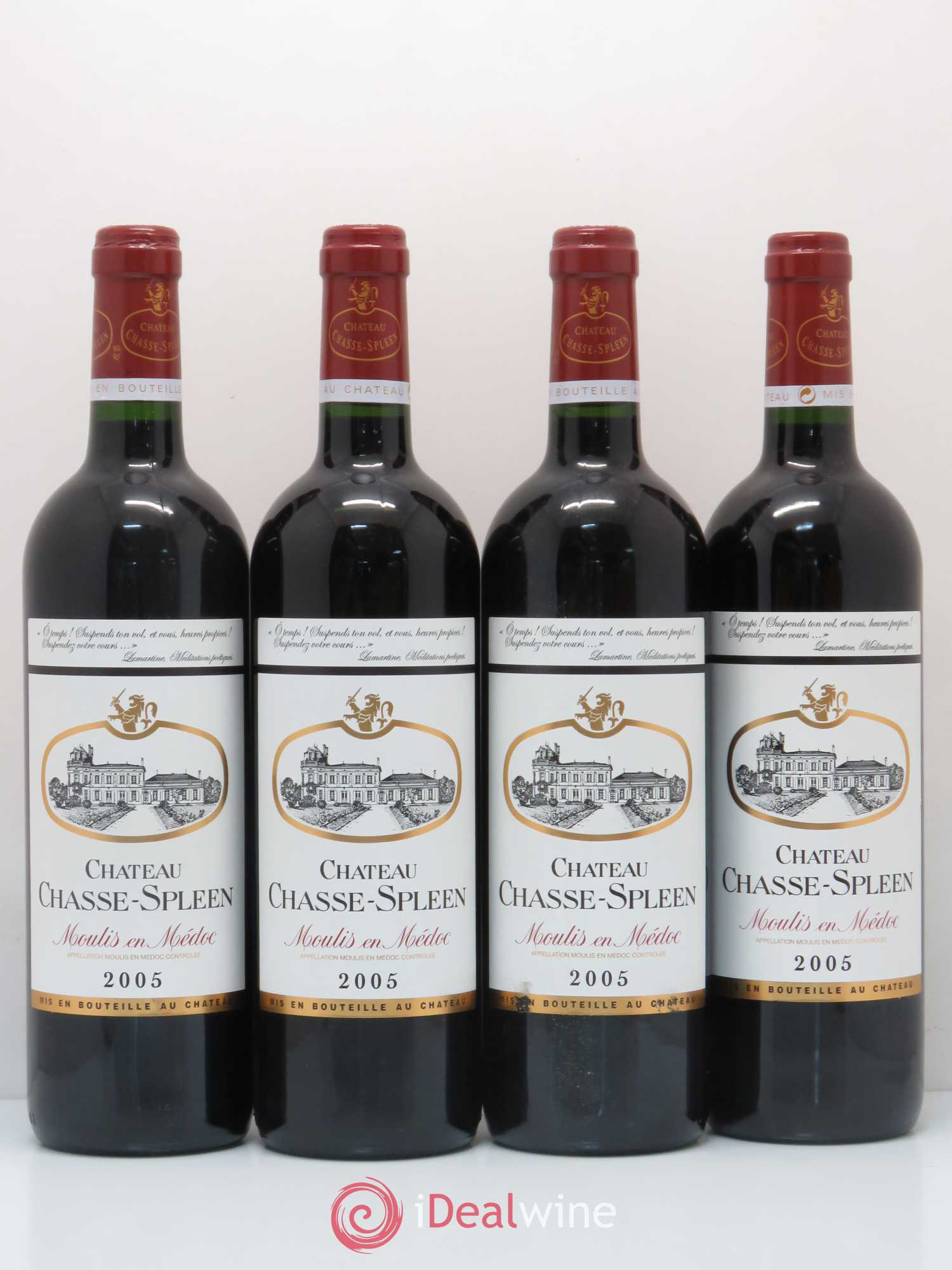 Château Chasse Spleen 2005 - Lot de 4 bouteilles - 0
