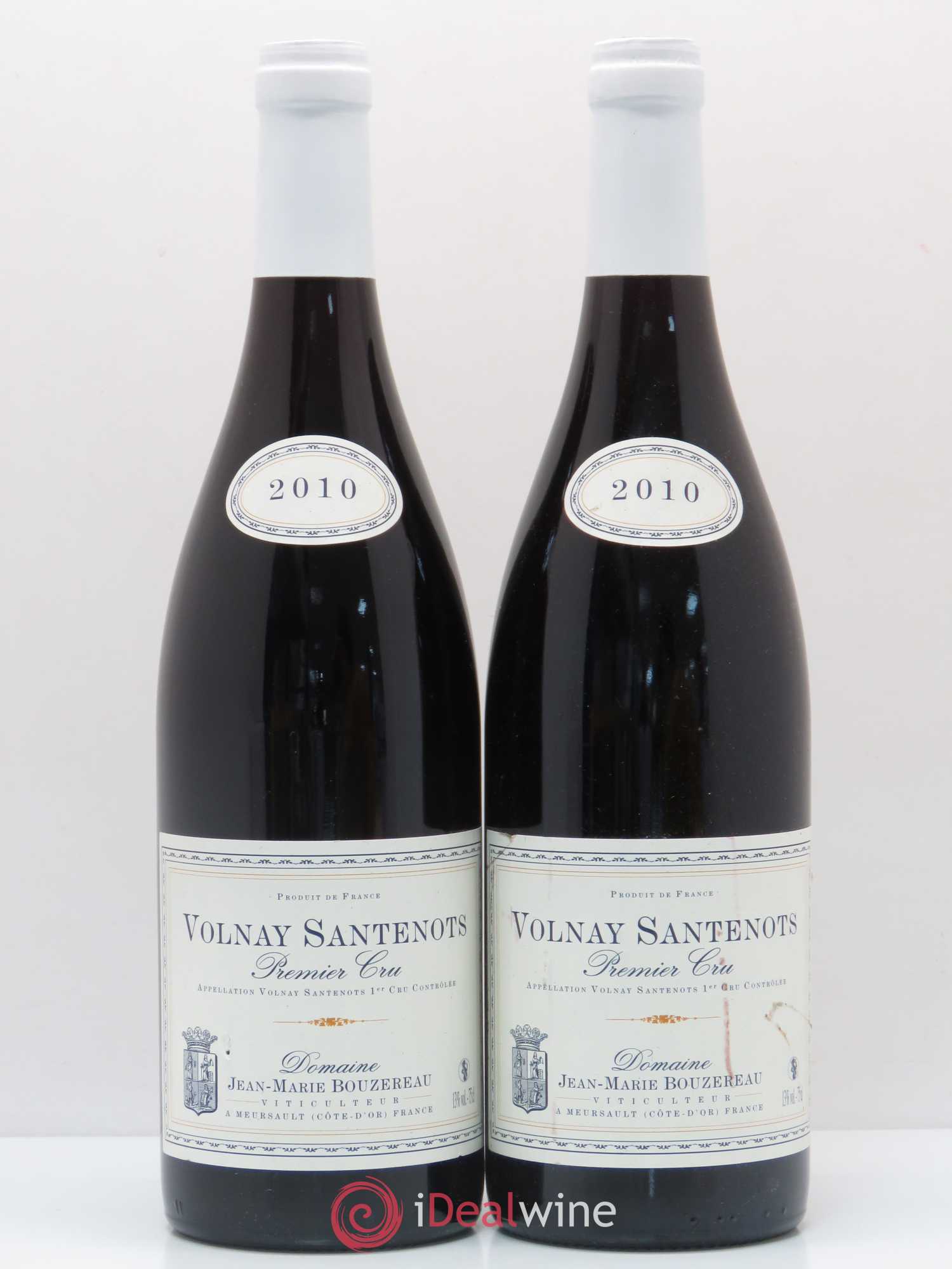 Volnay 1er Cru Santenots Jean-Marie Bouzereau 2010 - Posten von 2 Flaschen - 0