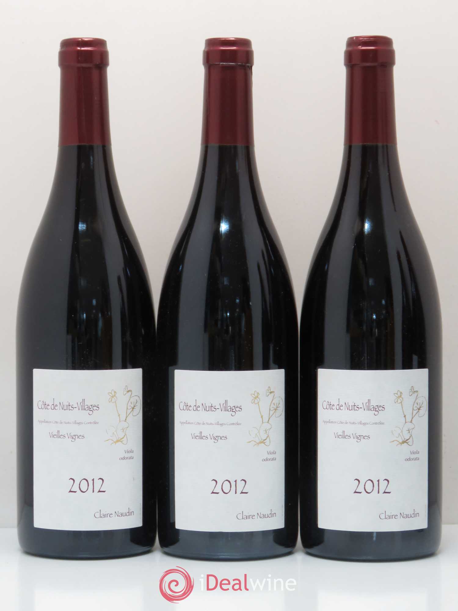 Côte de Nuits-Villages Vieilles vignes Claire Naudin 2012 - Posten von 5 Flaschen - 1