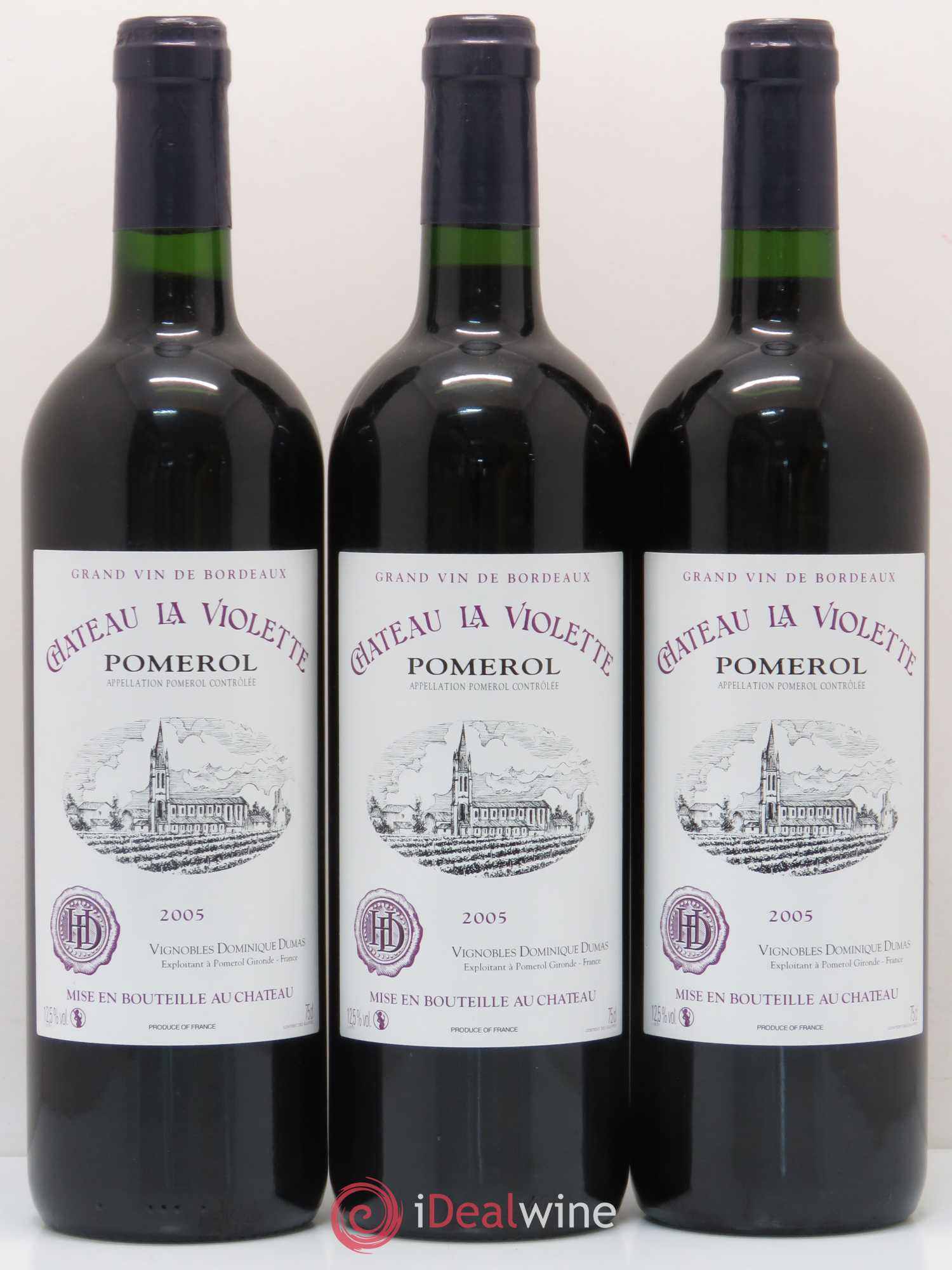 Château la Violette 2005 - Lot de 3 bouteilles - 0