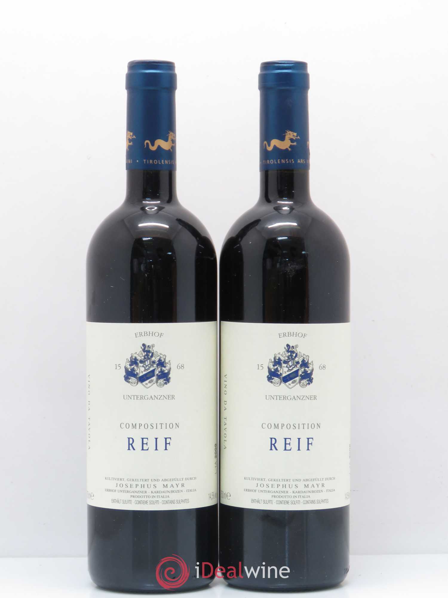Italie Reif Josephus Mayr 2009 - Posten von 2 Flaschen - 0