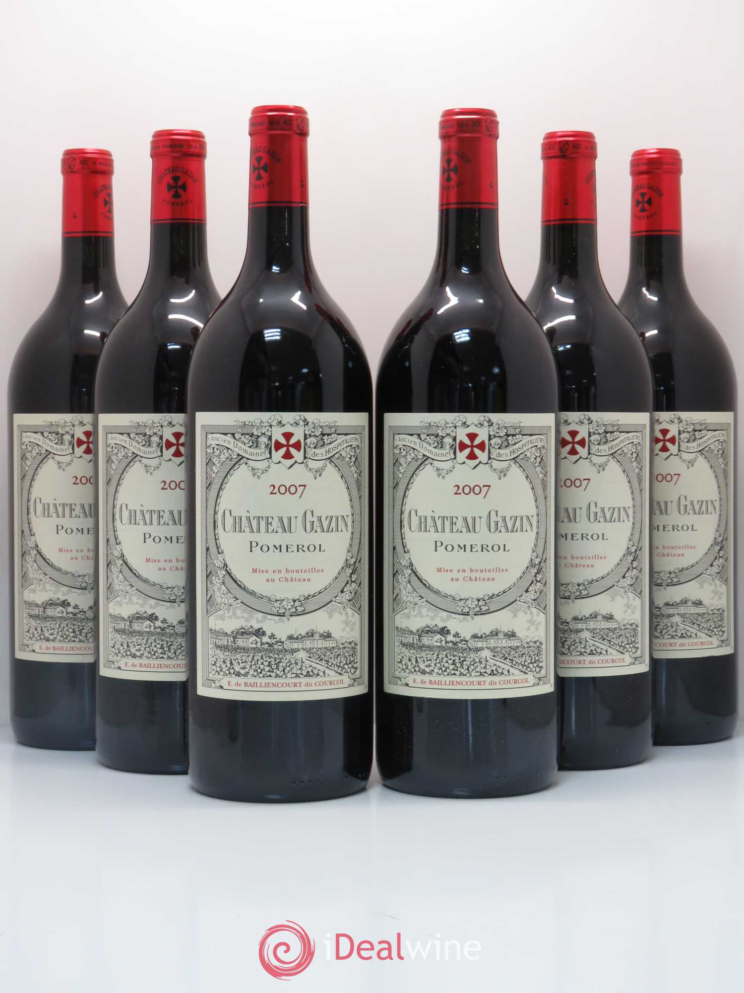 Château Gazin 2007 - Lot de 6 magnums - 0