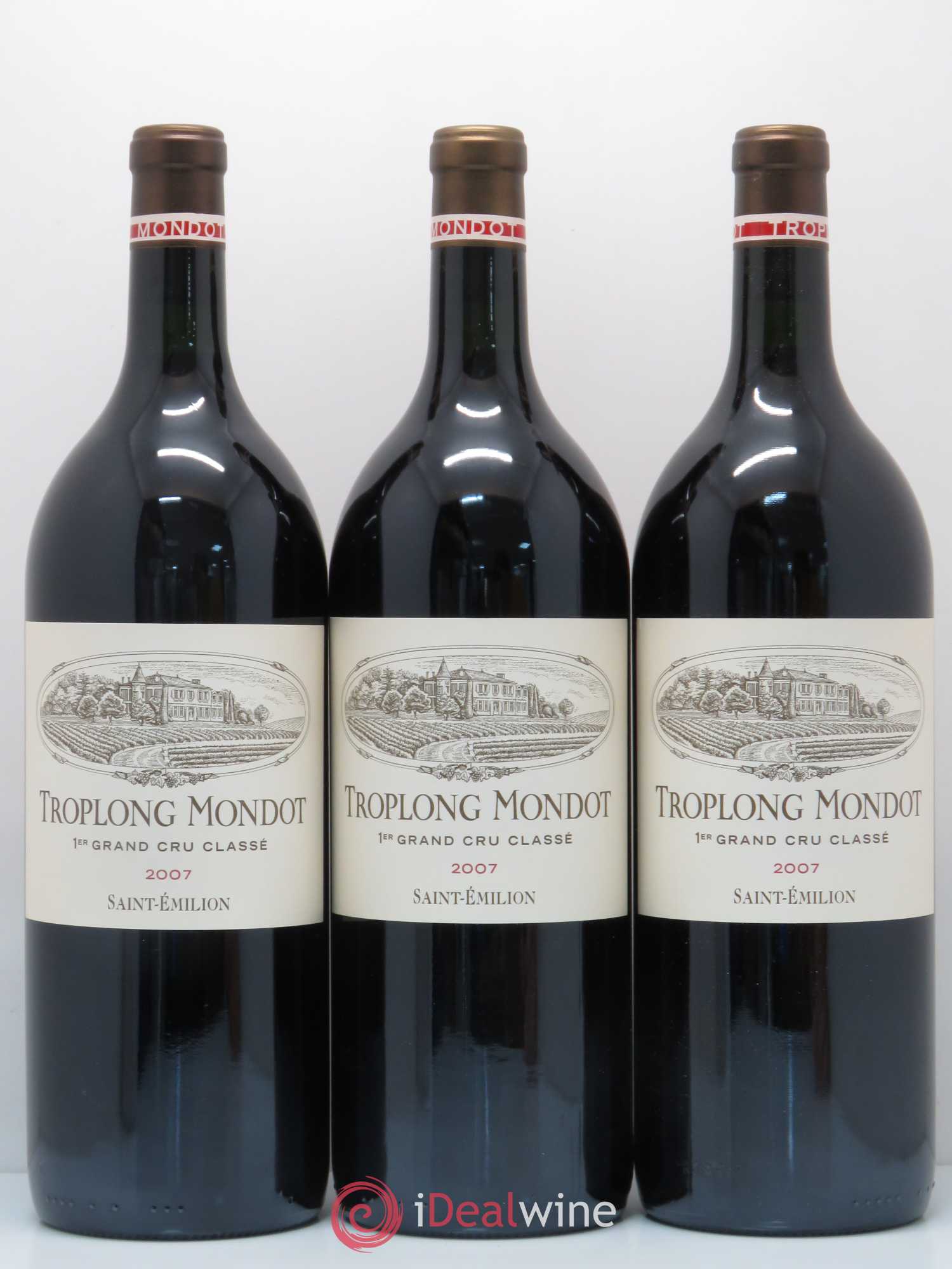 Château Troplong Mondot 1er Grand Cru Classé B 2007 - Lot de 6 magnums - 1
