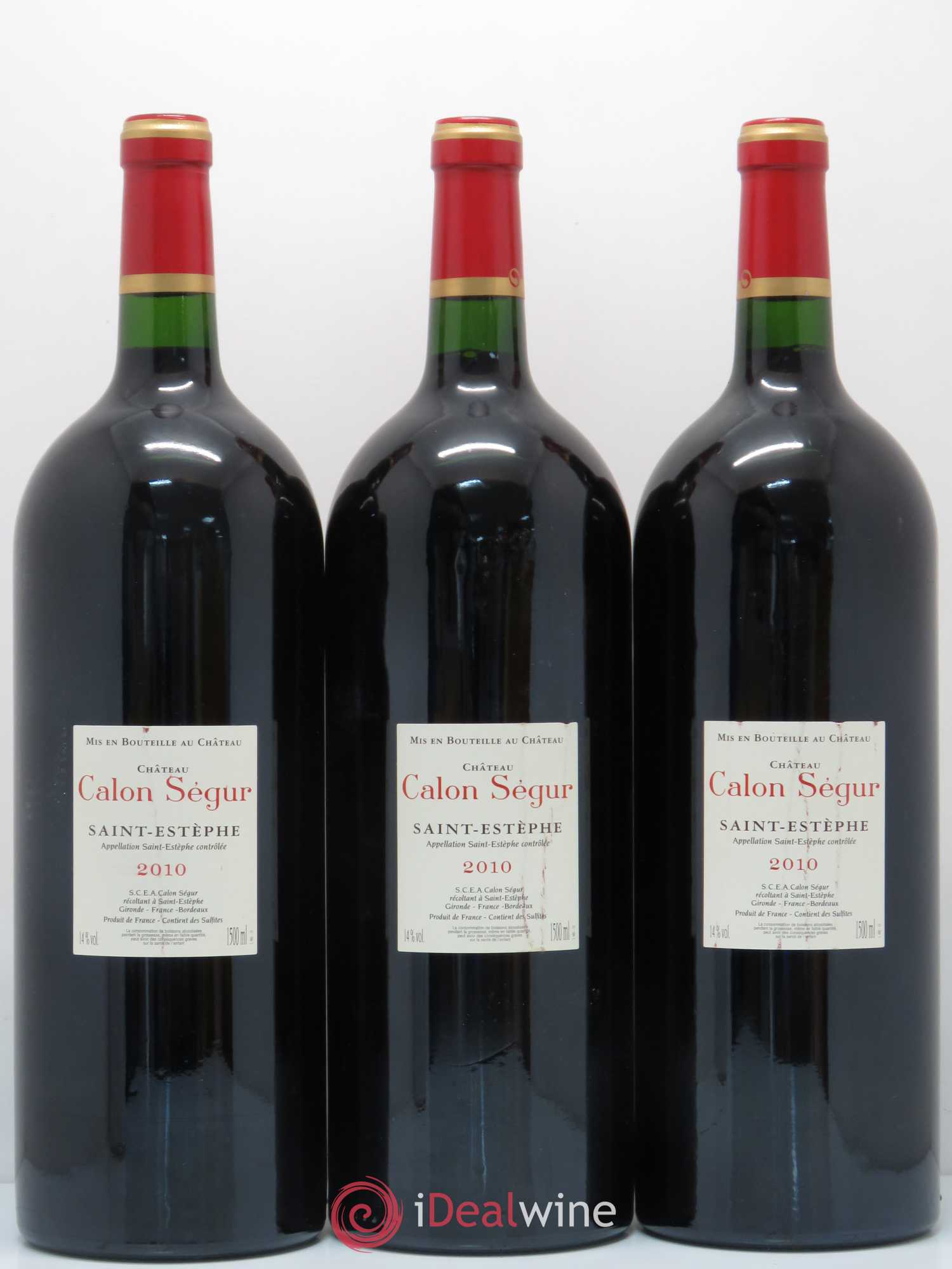Château Calon Ségur 3ème Grand Cru Classé 2010 - Lot de 3 magnums - 1