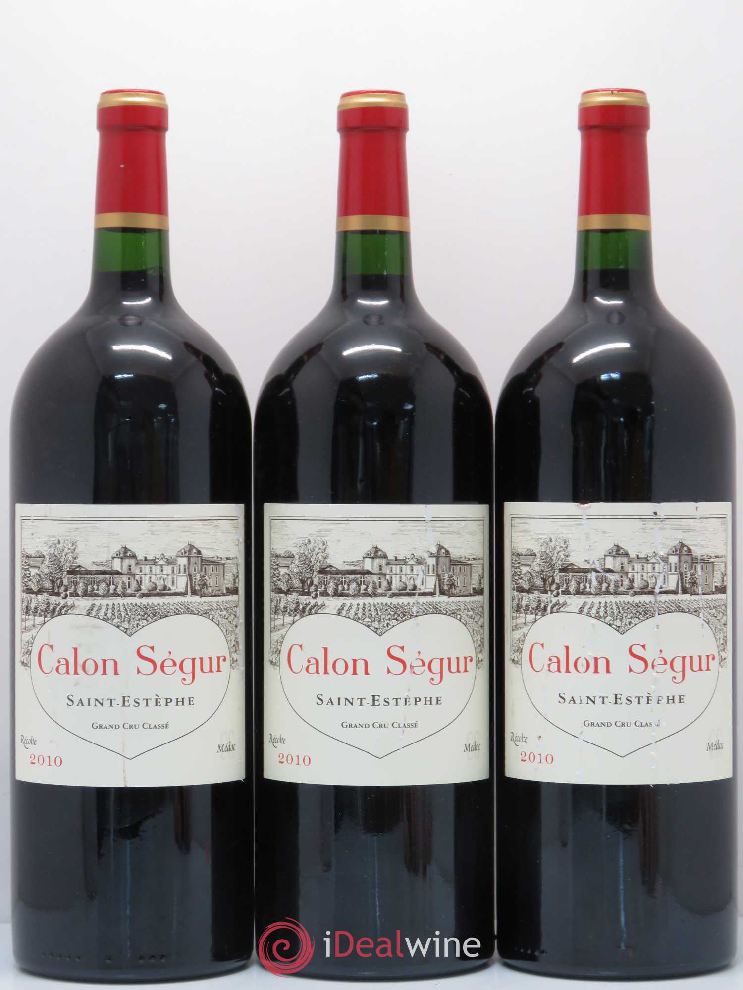 Château Calon Ségur 3ème Grand Cru Classé 2010 - Lot de 3 magnums - 0