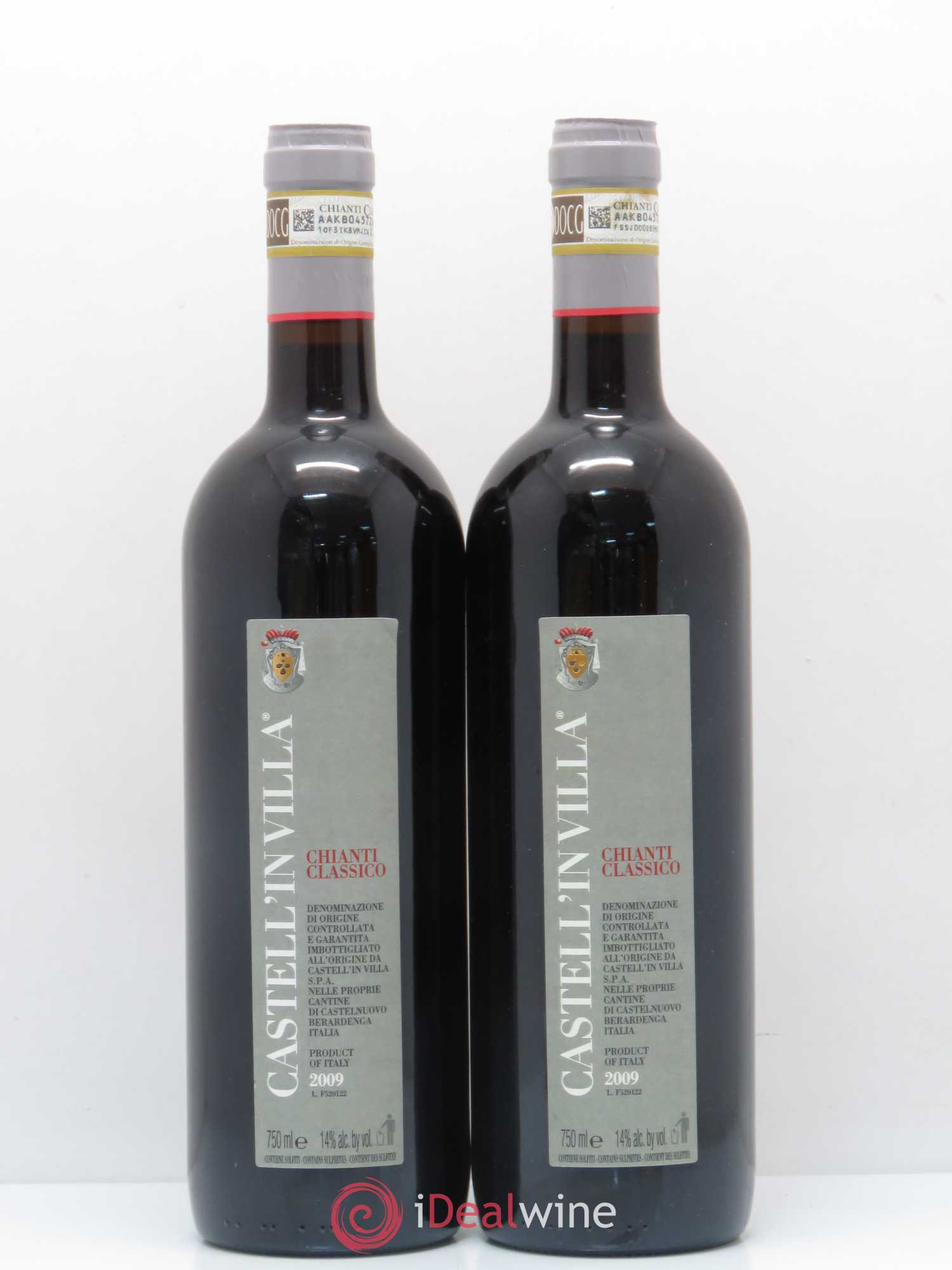 Italie Castell'in Villa Chianti Classico 2009 - Posten von 2 Flaschen - 0