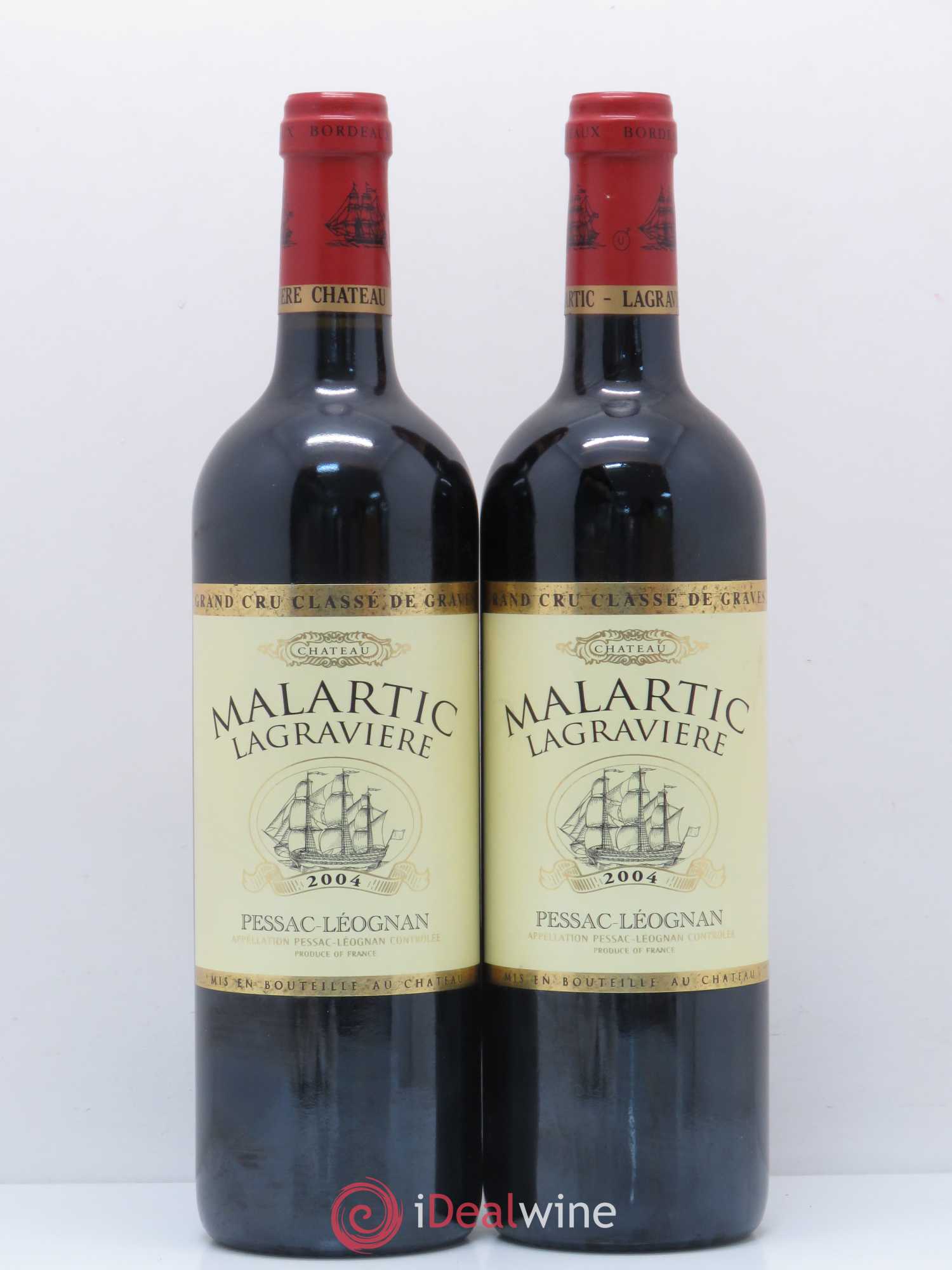 Château Malartic-Lagravière Cru Classé de Graves 2004 - Lot de 2 bouteilles - 0