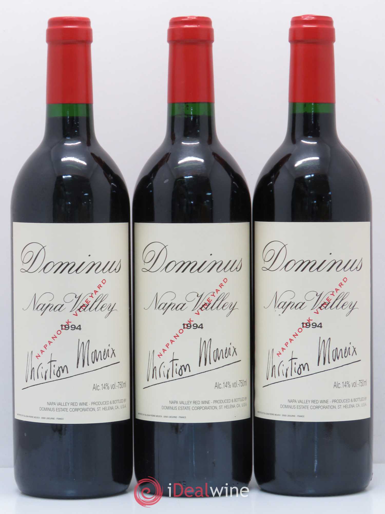 Napa Valley Dominus Christian Moueix 1994 - Lot de 3 bouteilles - 0