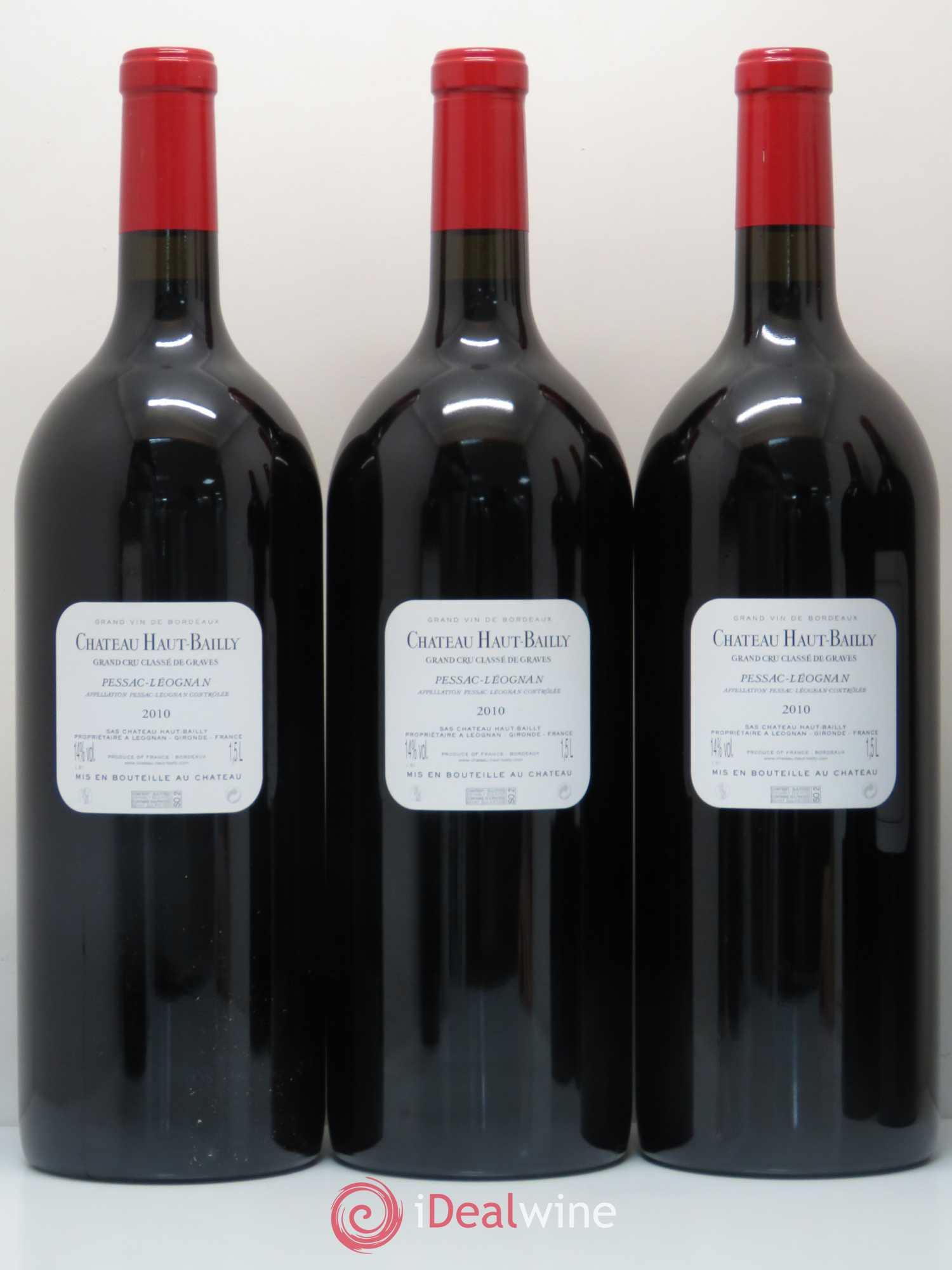 Château Haut-Bailly Cru Classé de Graves 2010 - Lot de 6 magnums - 2