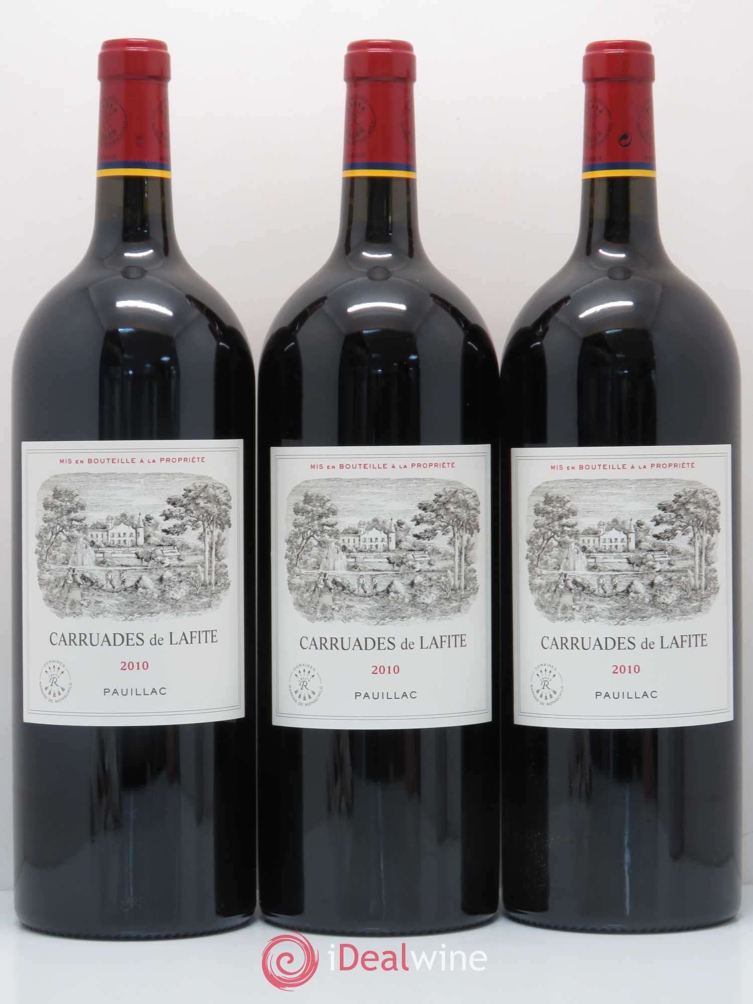 Carruades de Lafite Rothschild Second Vin 2010 - Lot de 3 magnums - 0
