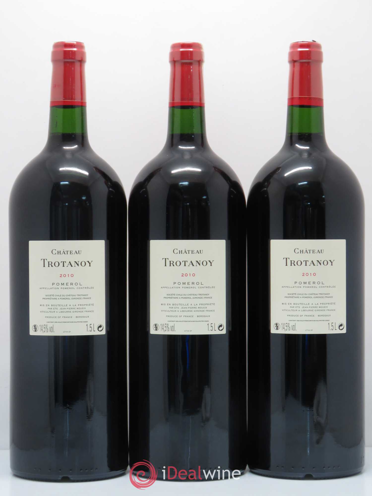 Château Trotanoy 2010 - Lot de 3 magnums - 1