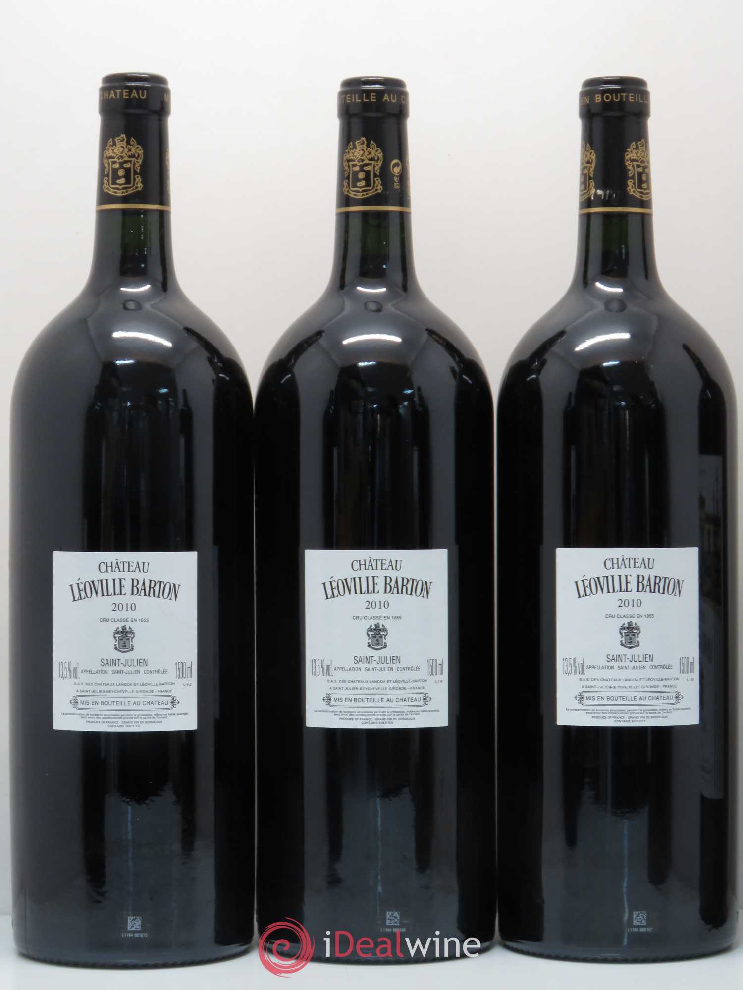 Château Léoville Barton 2ème Grand Cru Classé 2010 - Lot de 6 magnums - 2