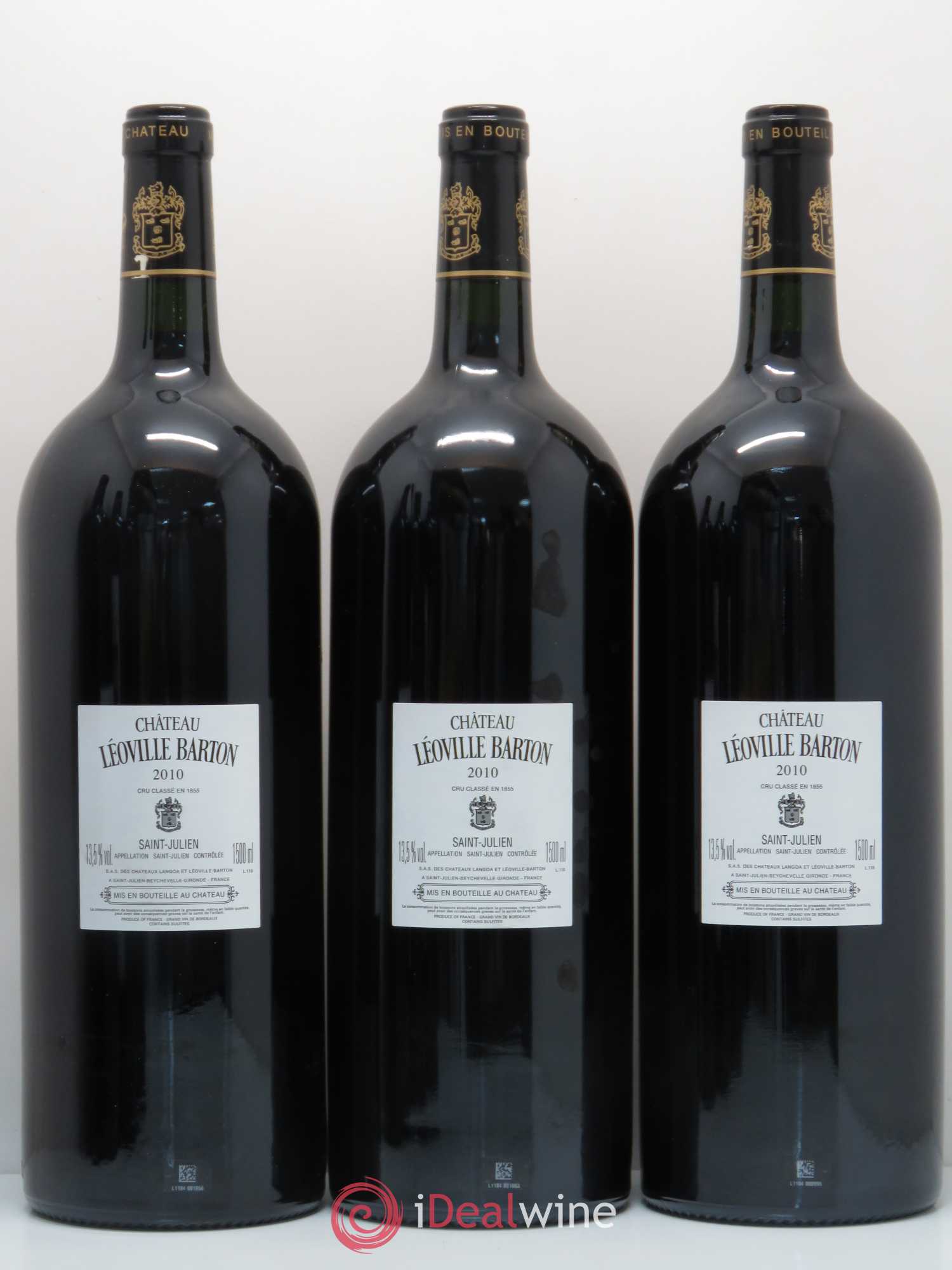 Château Léoville Barton 2ème Grand Cru Classé 2010 - Lot de 6 magnums - 4
