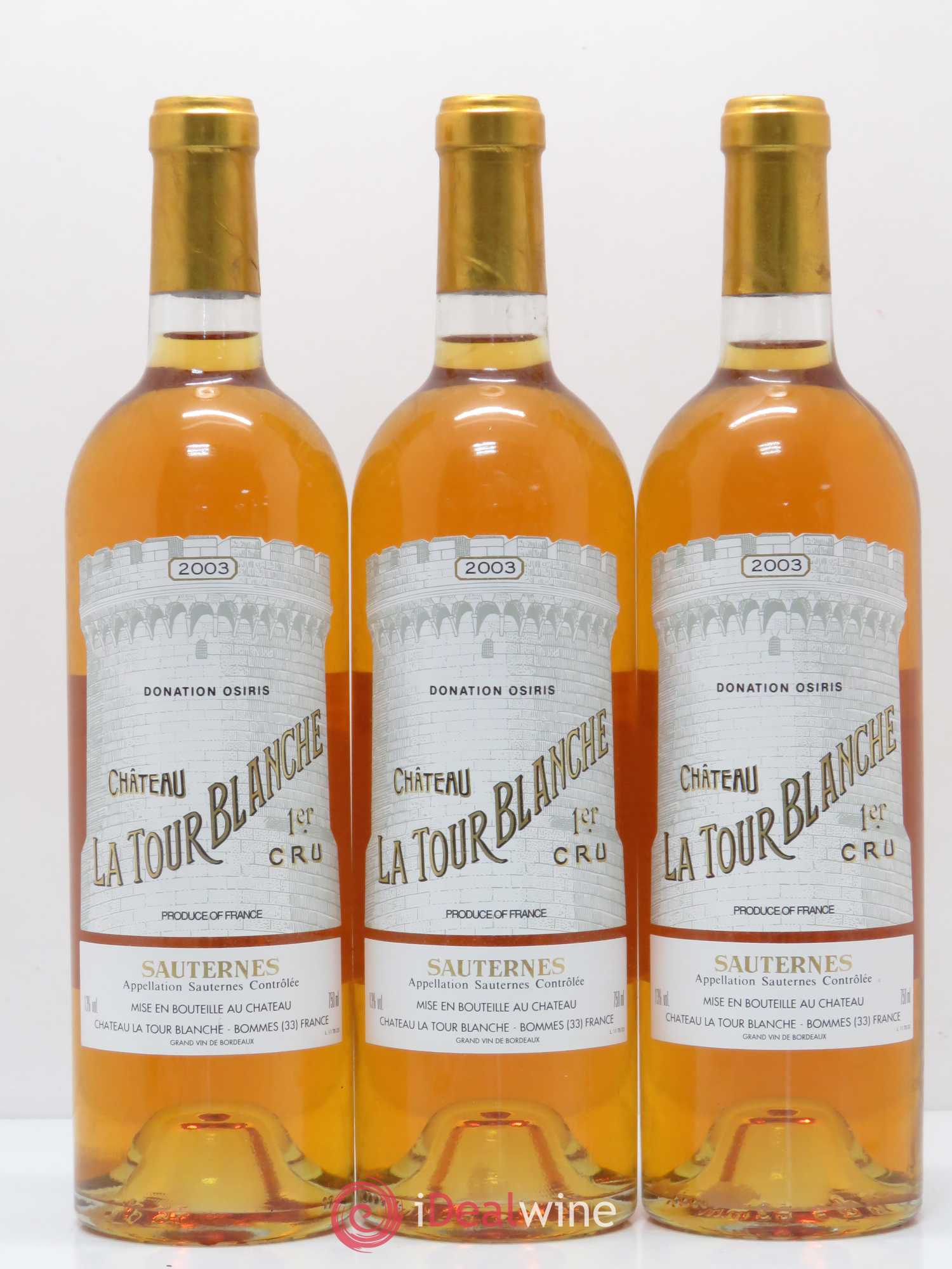 Château la Tour Blanche 1er Grand Cru Classé 2003 - Lotto di 11 bottiglie - 1