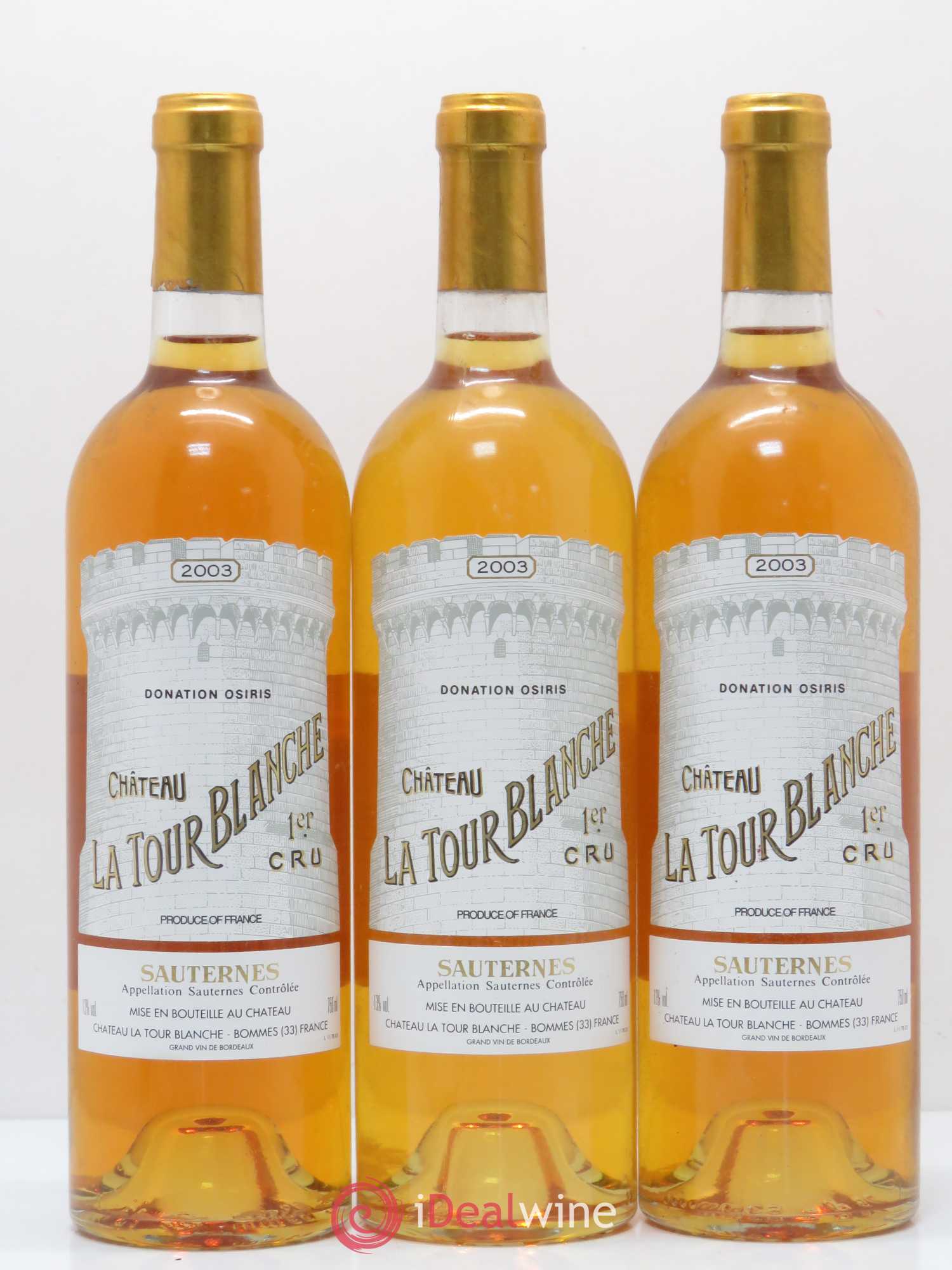 Château la Tour Blanche 1er Grand Cru Classé 2003 - Lotto di 11 bottiglie - 2