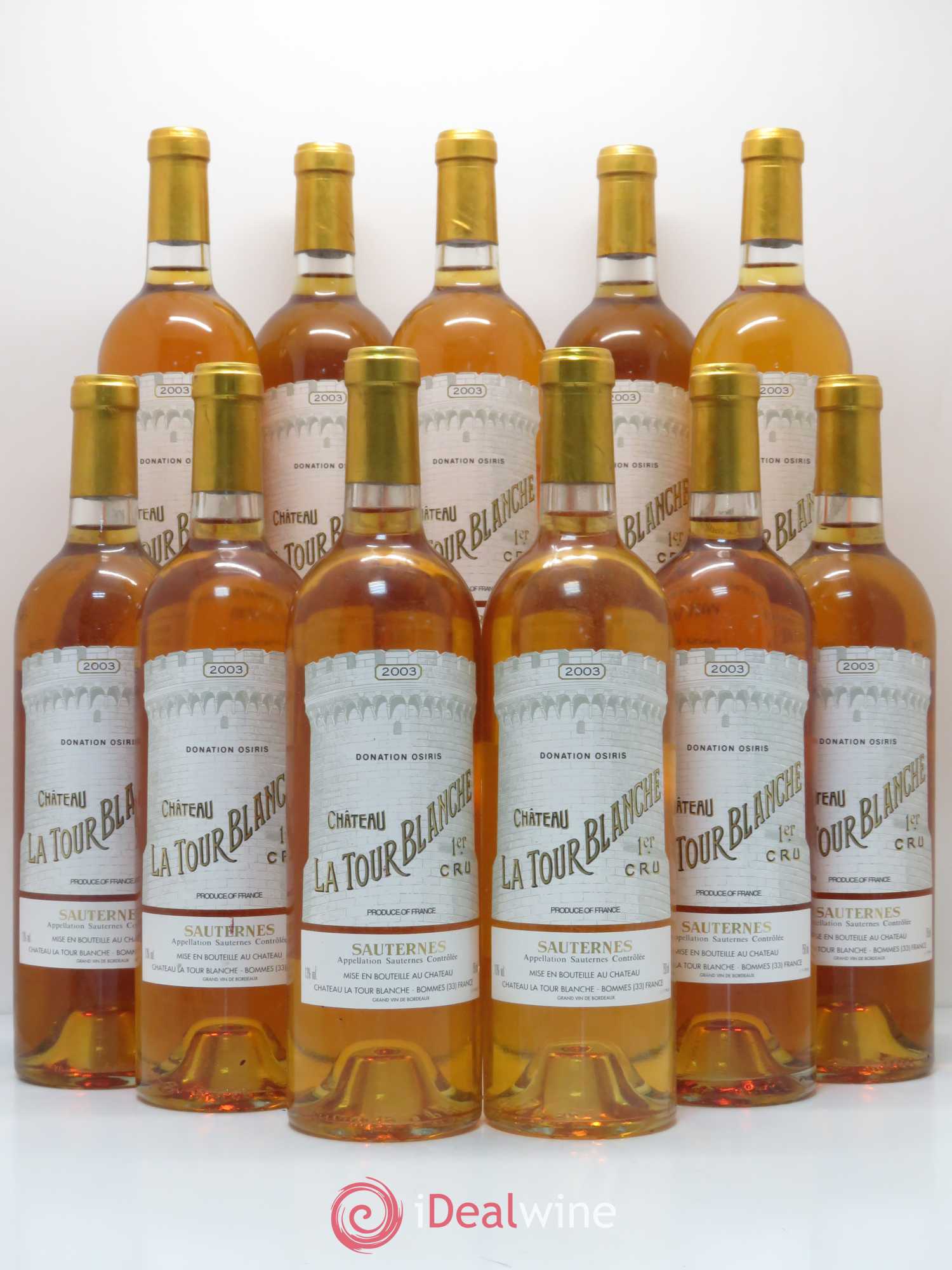 Château la Tour Blanche 1er Grand Cru Classé 2003 - Lotto di 11 bottiglie - 0