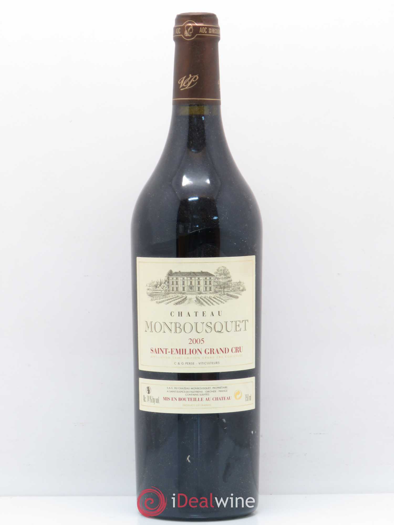 Château Monbousquet Grand Cru Classé 2005 - Lot de 1 bouteille - 0