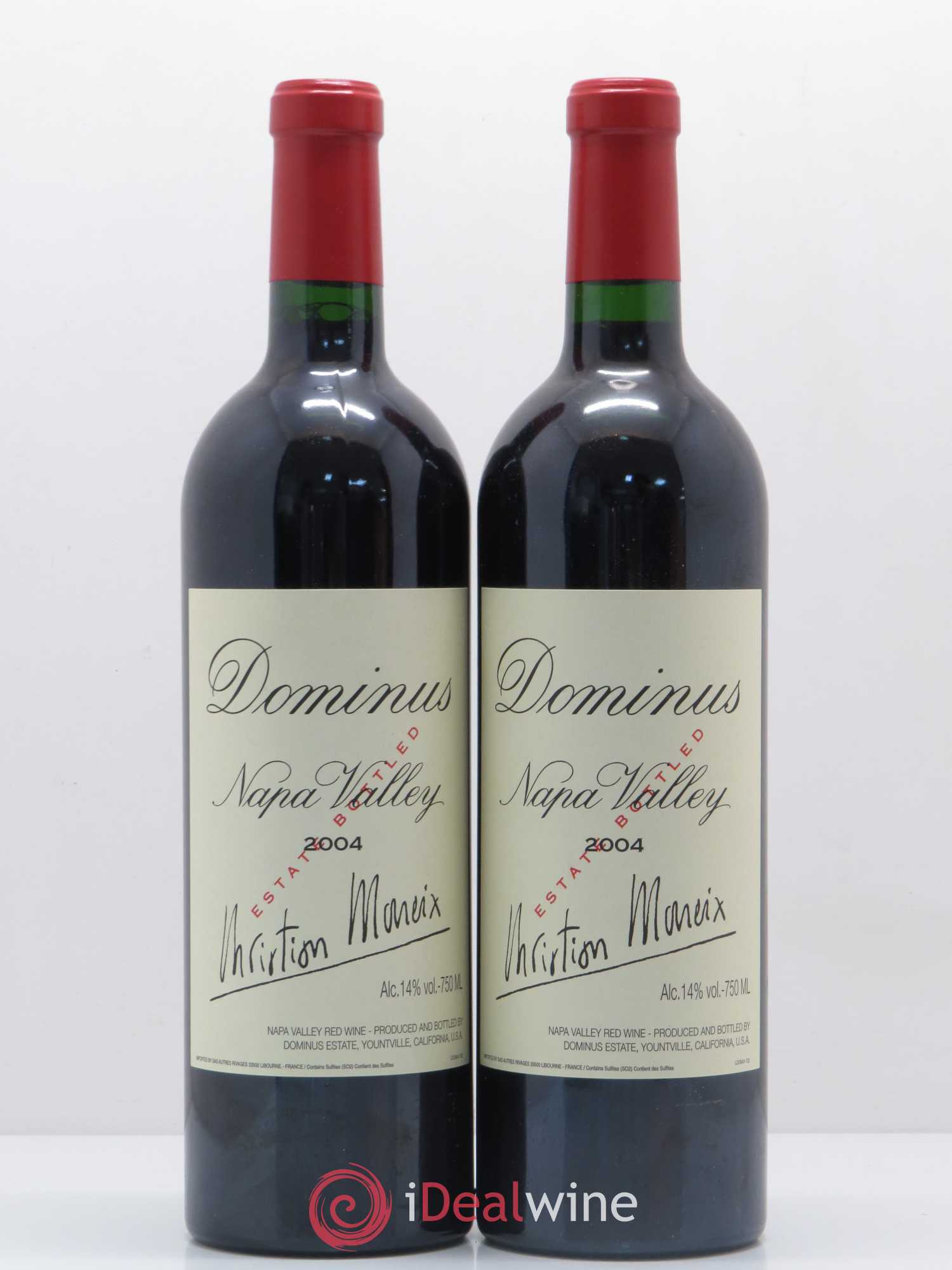 Napa Valley Dominus Christian Moueix 2004 - Lot de 2 bouteilles - 0